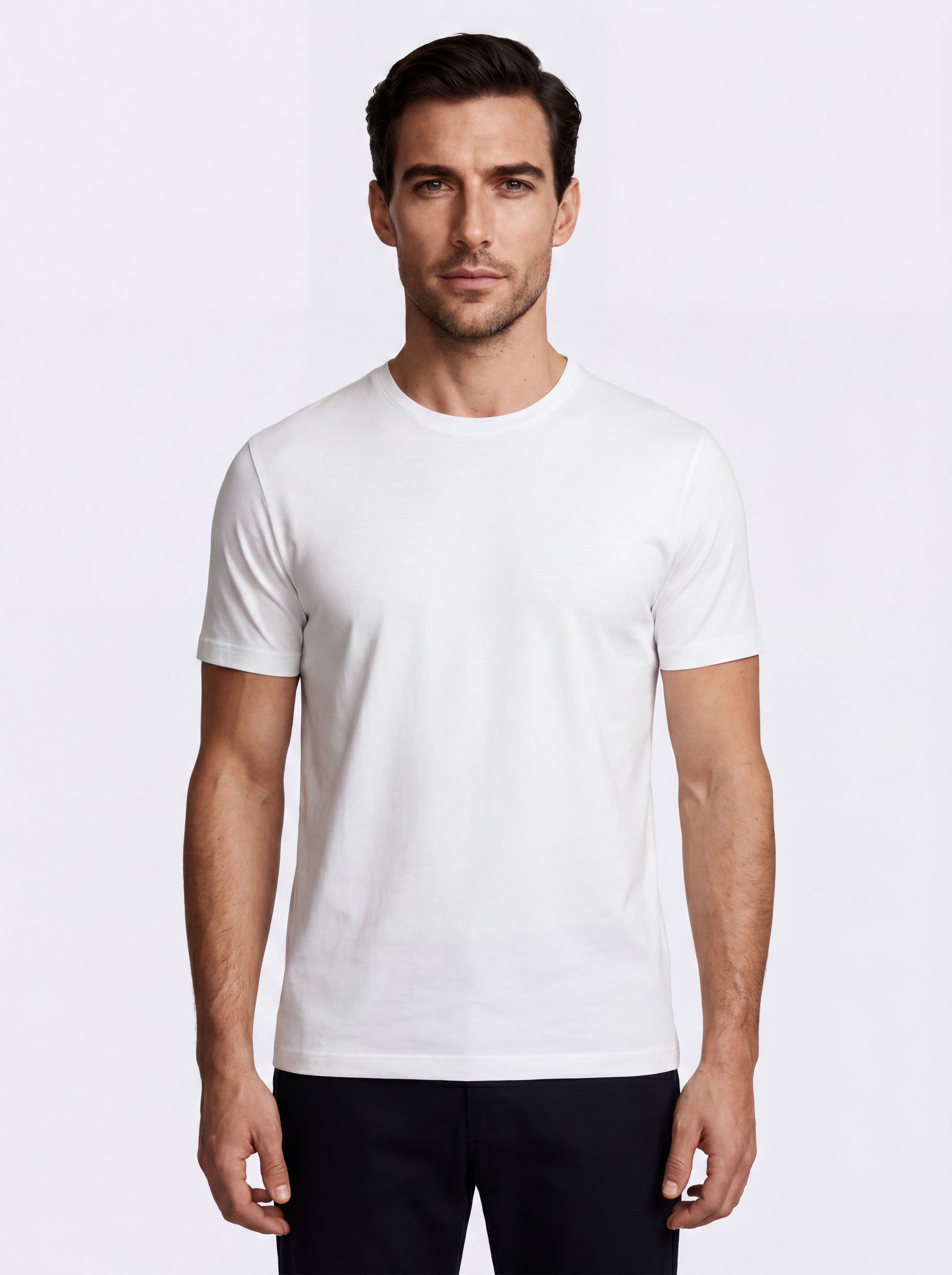 T-Shirt Girocollo in Cotone 100% | Uomo