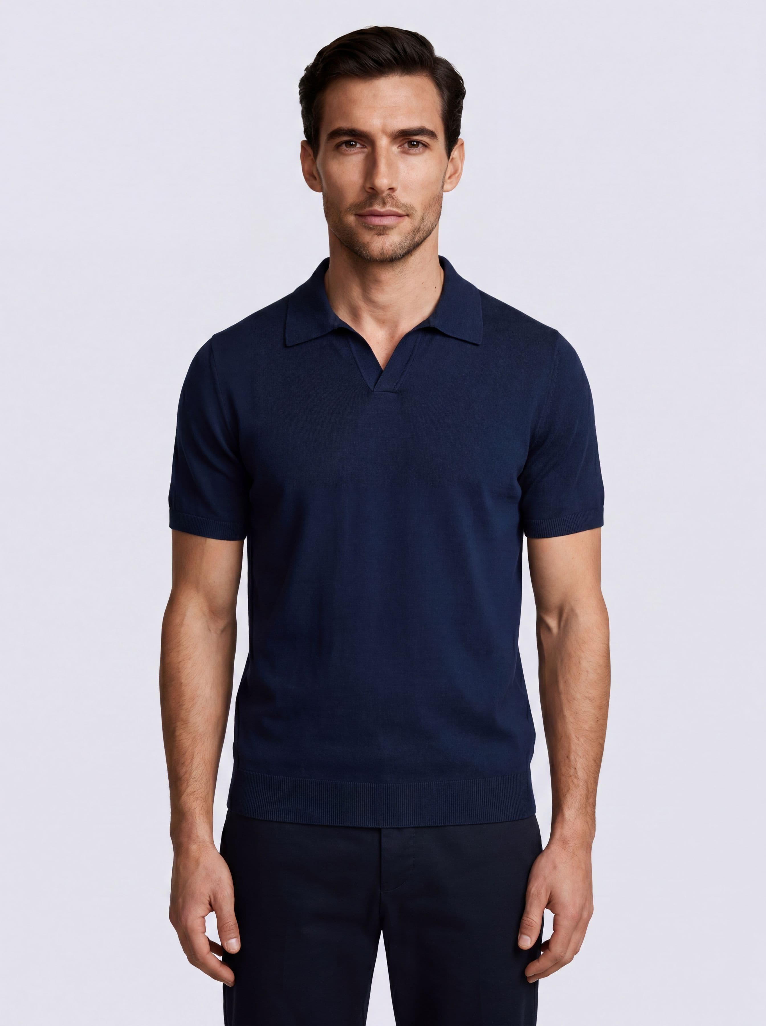 Polo a Maglia Maniche Corte in Cotone Made in Italy