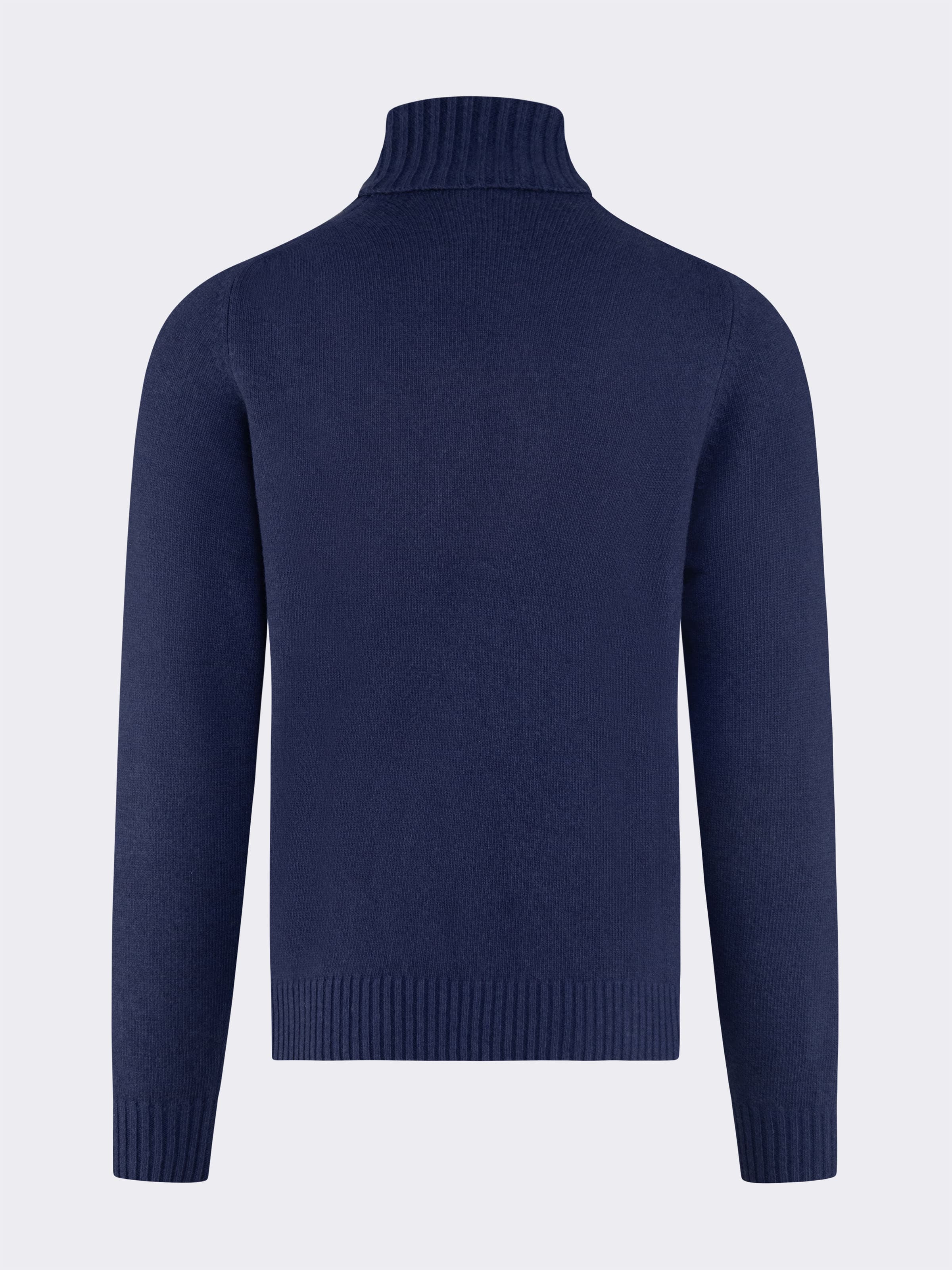 Dolcevita uomo manica lunga con dettagli a Coste in misto Cashmere - Image 5
