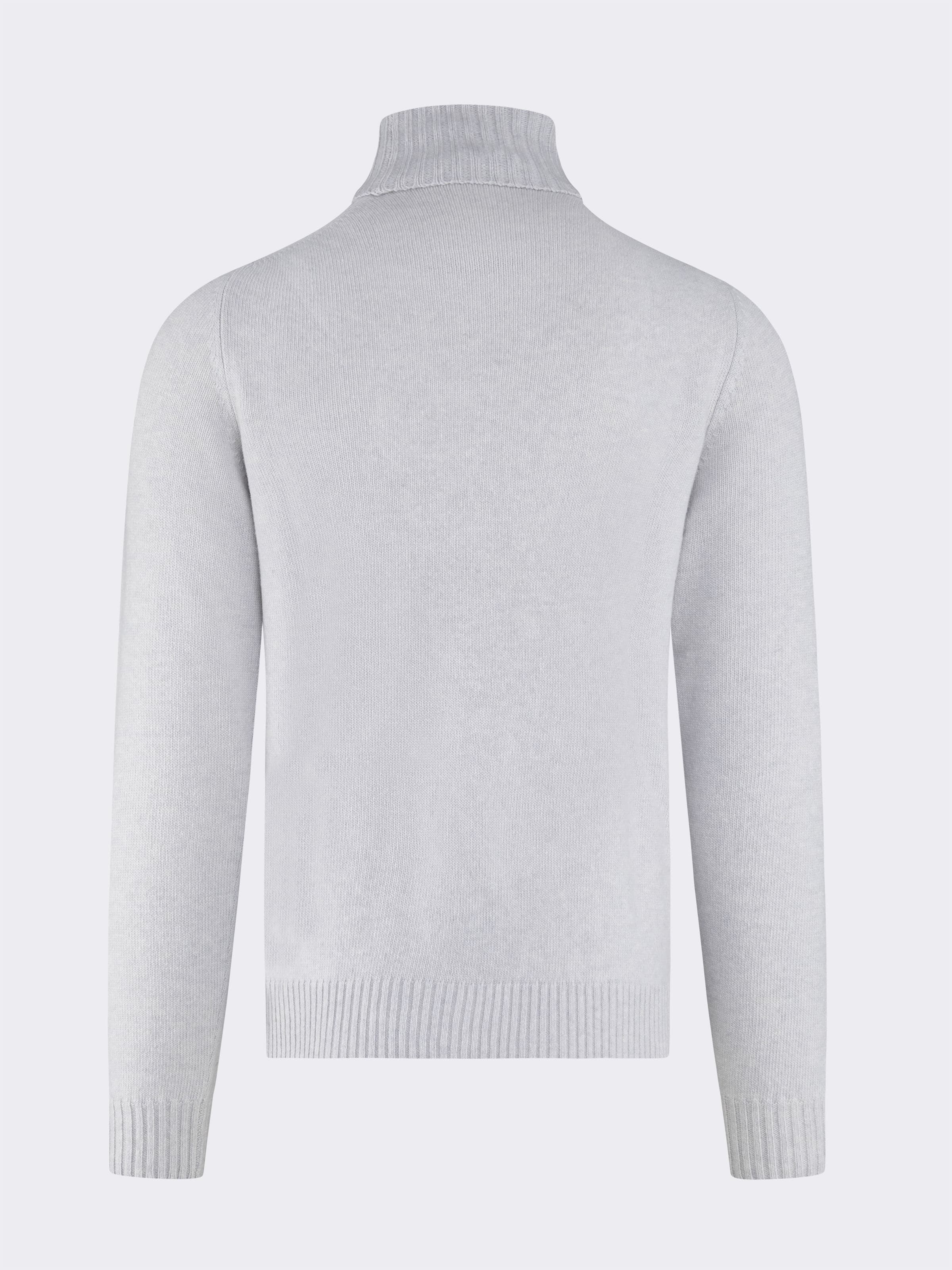 Dolcevita uomo manica lunga con dettagli a Coste in misto Cashmere - Image 5