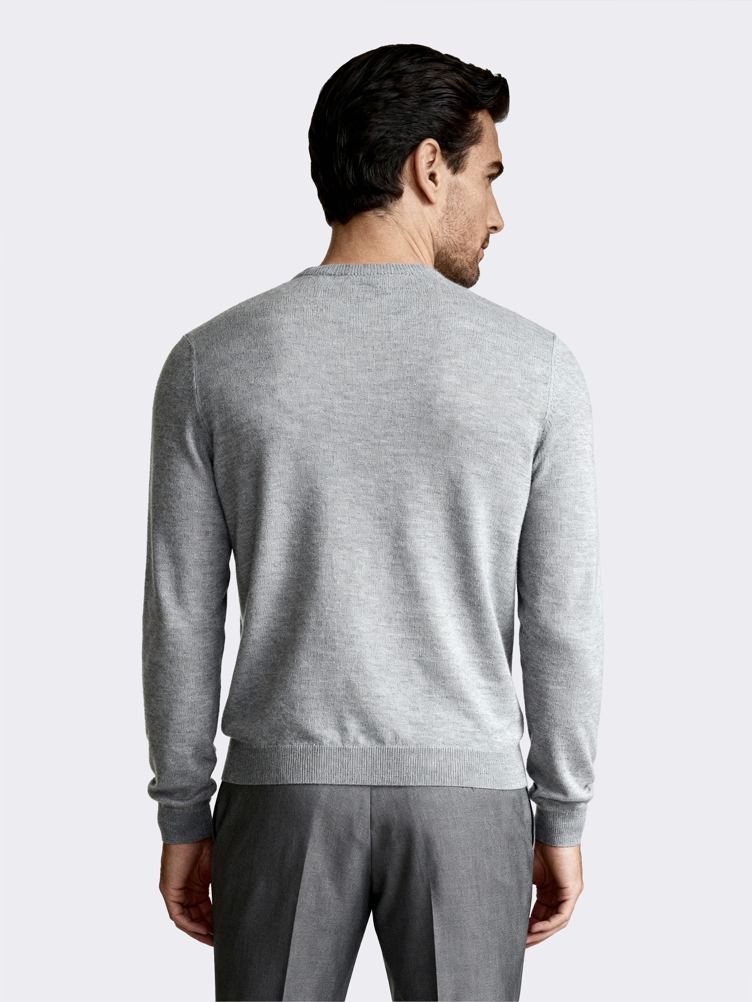Maglia Girocollo Uomo Lana Merino 100% - Made in Italy - Image 2