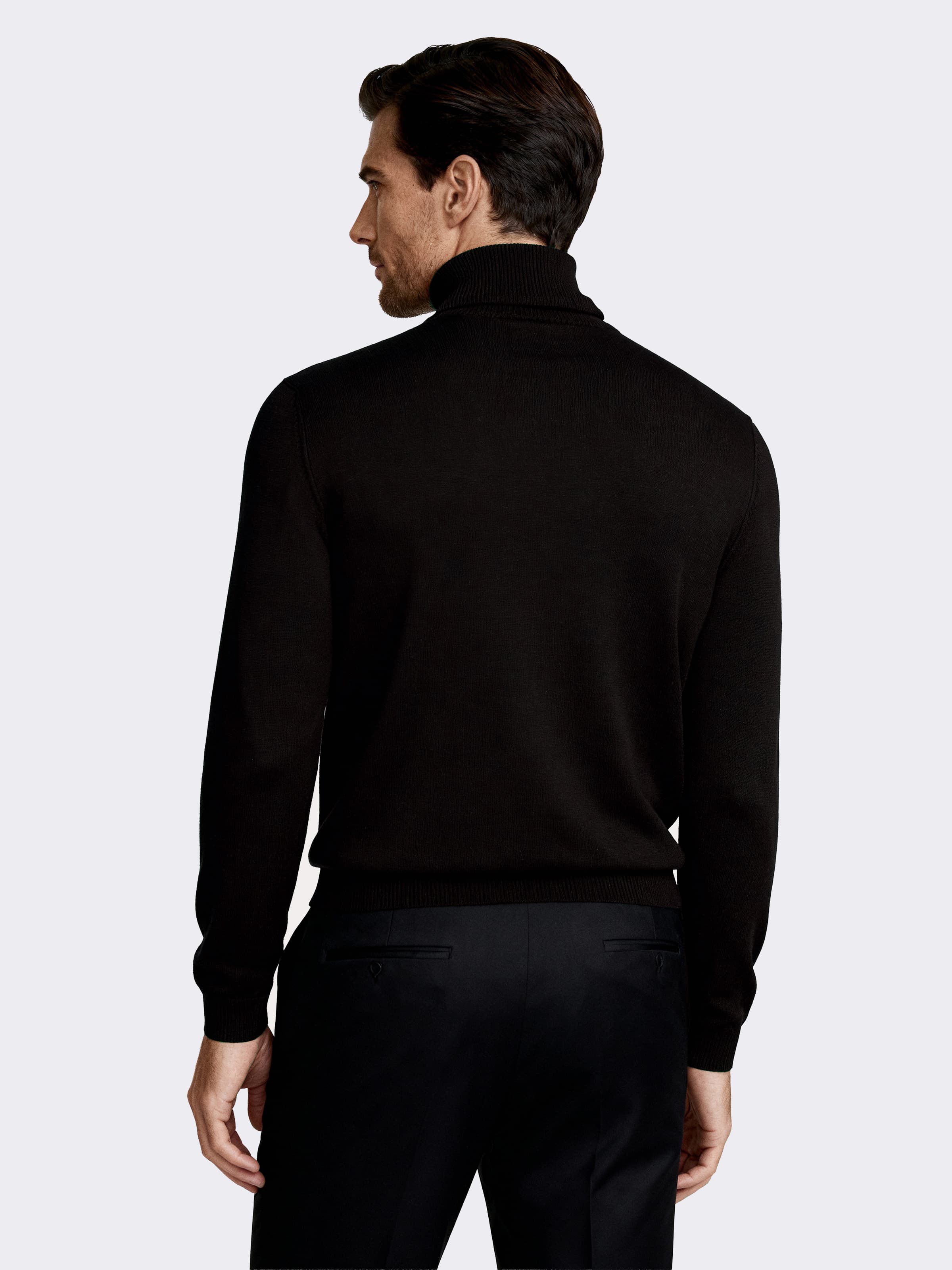 Dolcevita uomo manica lunga in 100% Lana Merino - Image 2