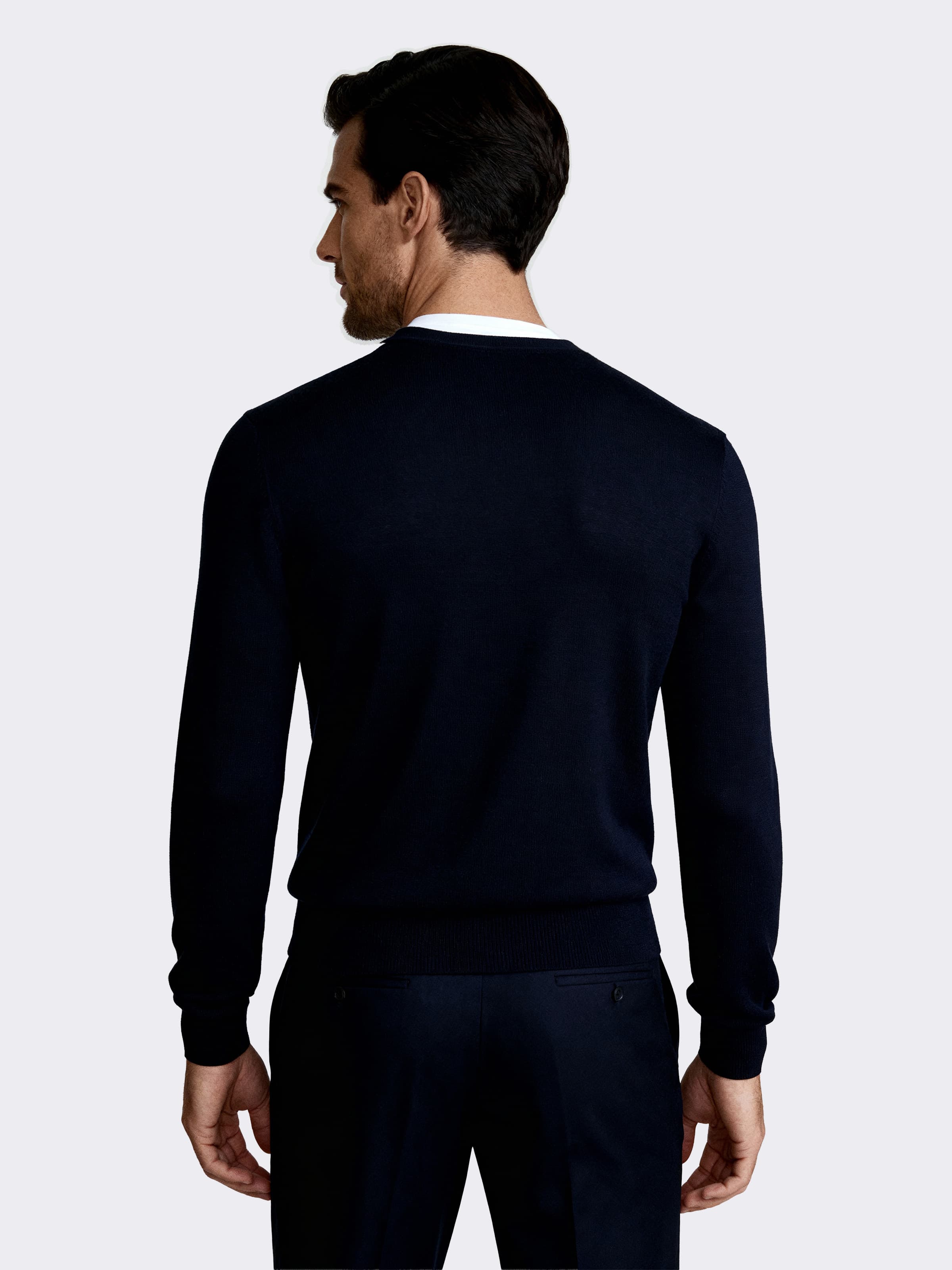 Cardigan uomo con bottoni Manica lunga in 100% Lana - Image 2