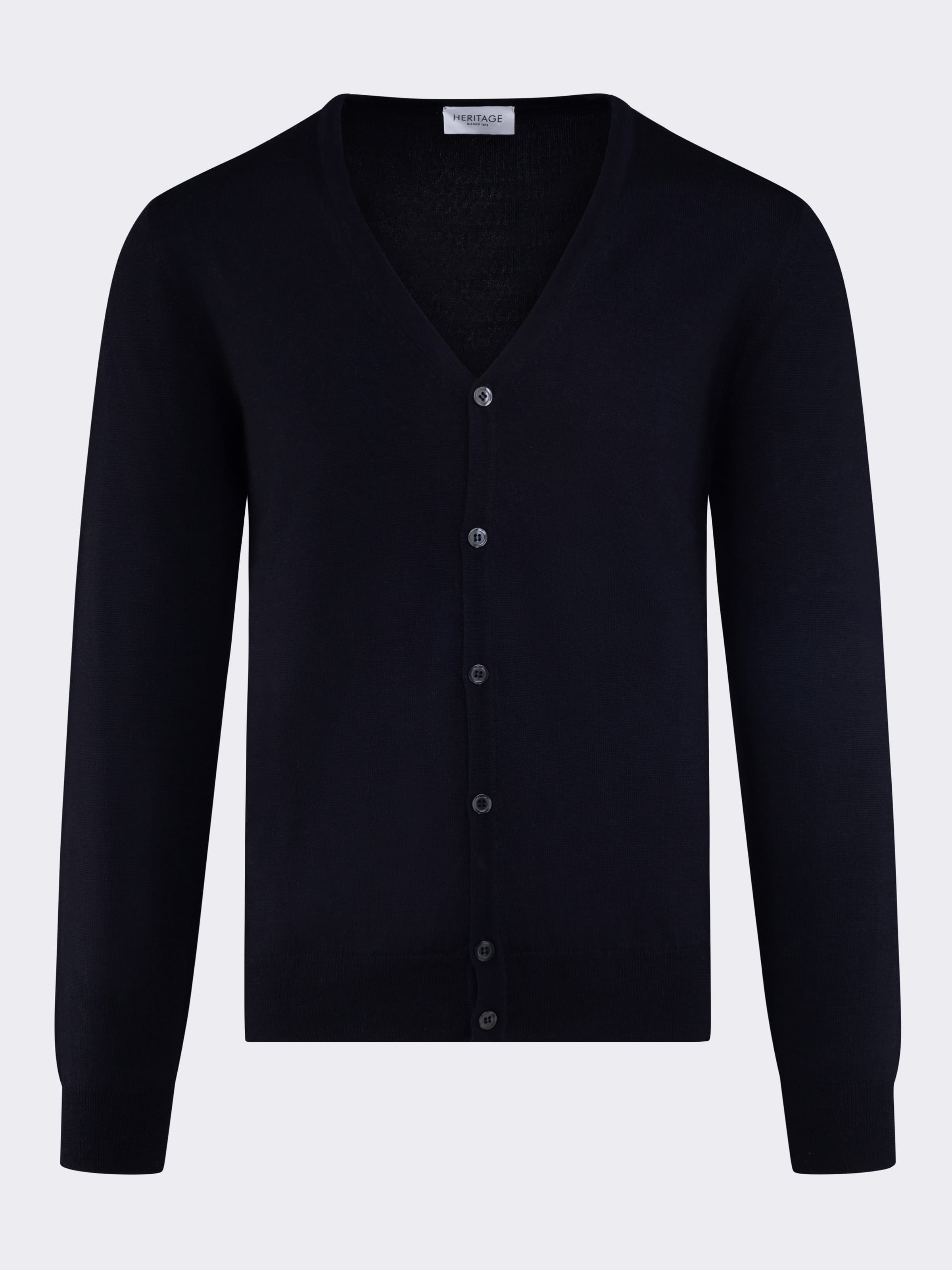 Cardigan uomo con bottoni Manica lunga in 100% Lana - Image 4