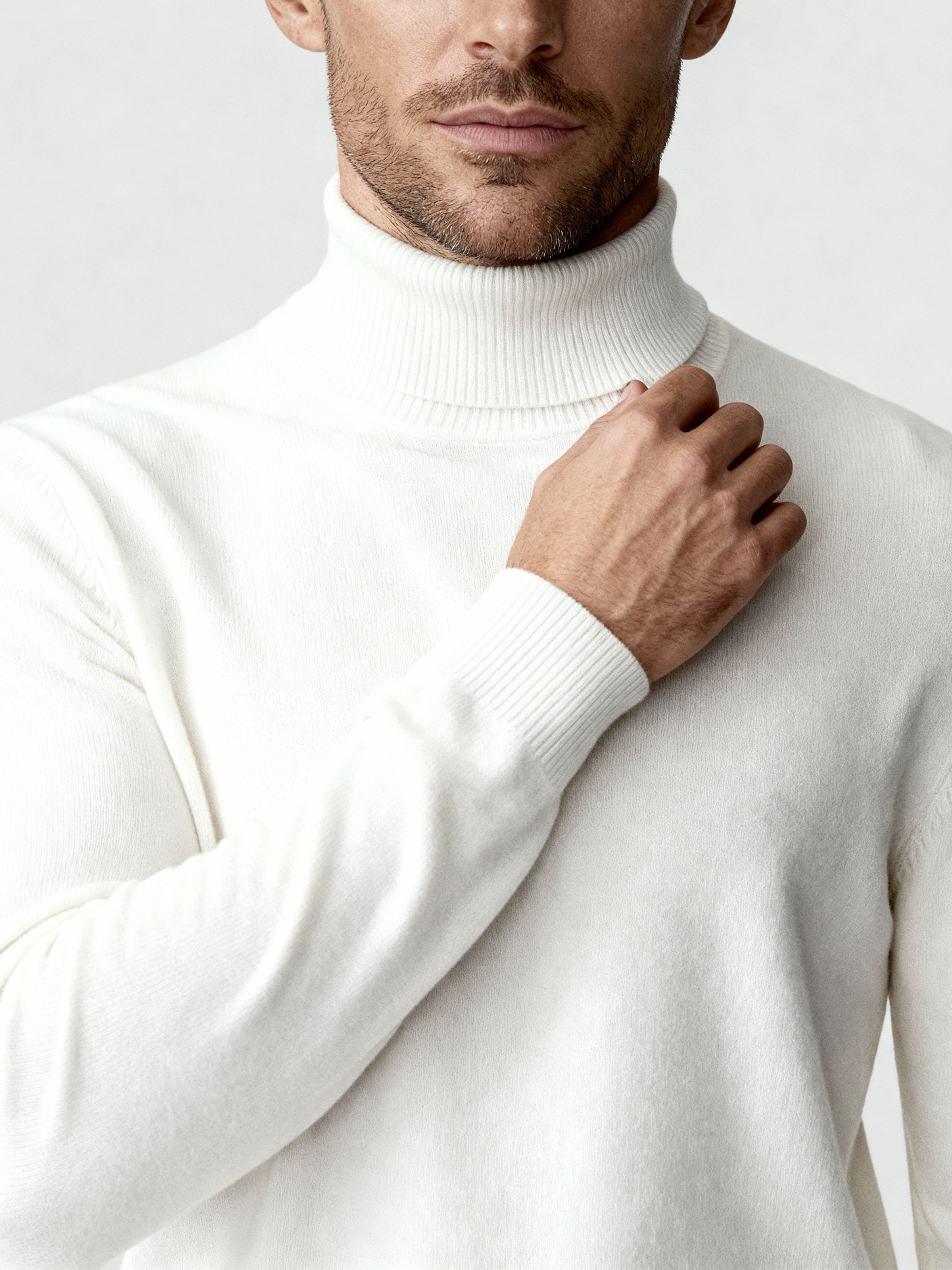 Dolcevita uomo manica lunga in 100% Cashmere - Image 3