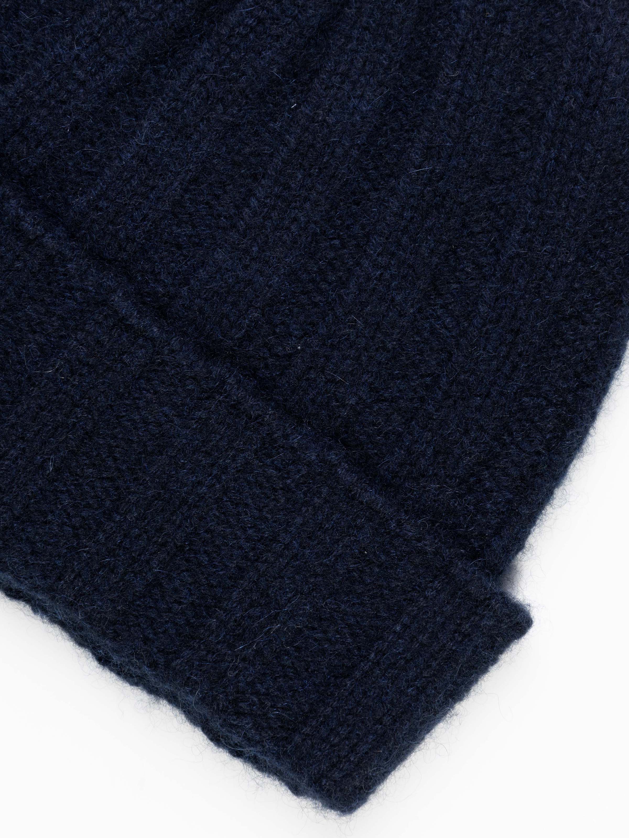 Cappello Berretto in Lana 100% a Coste Larghe con Risvolto - Image 3