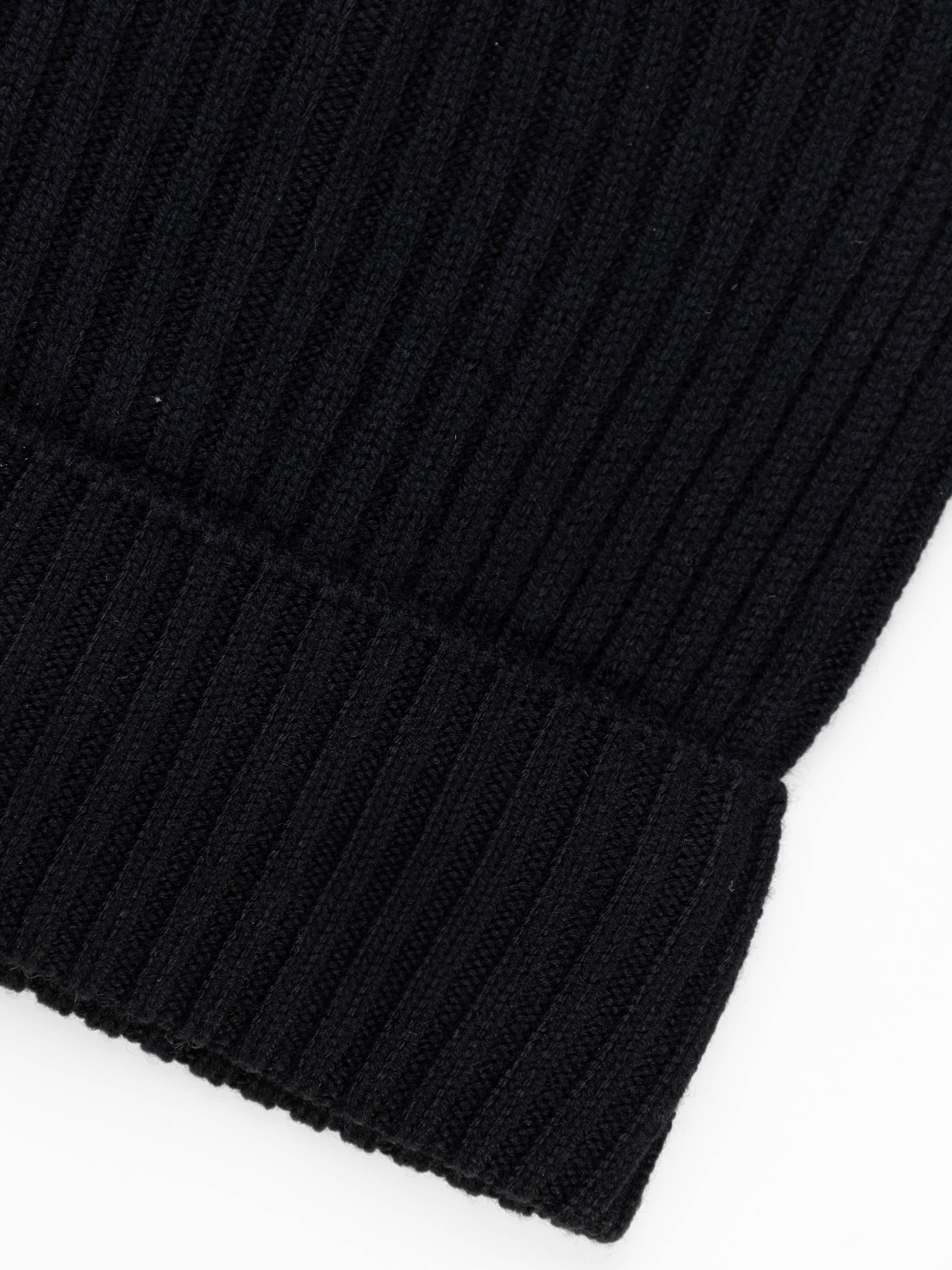 Cappello Berretto in Lana 100% a Costine con Risvolto - Image 3