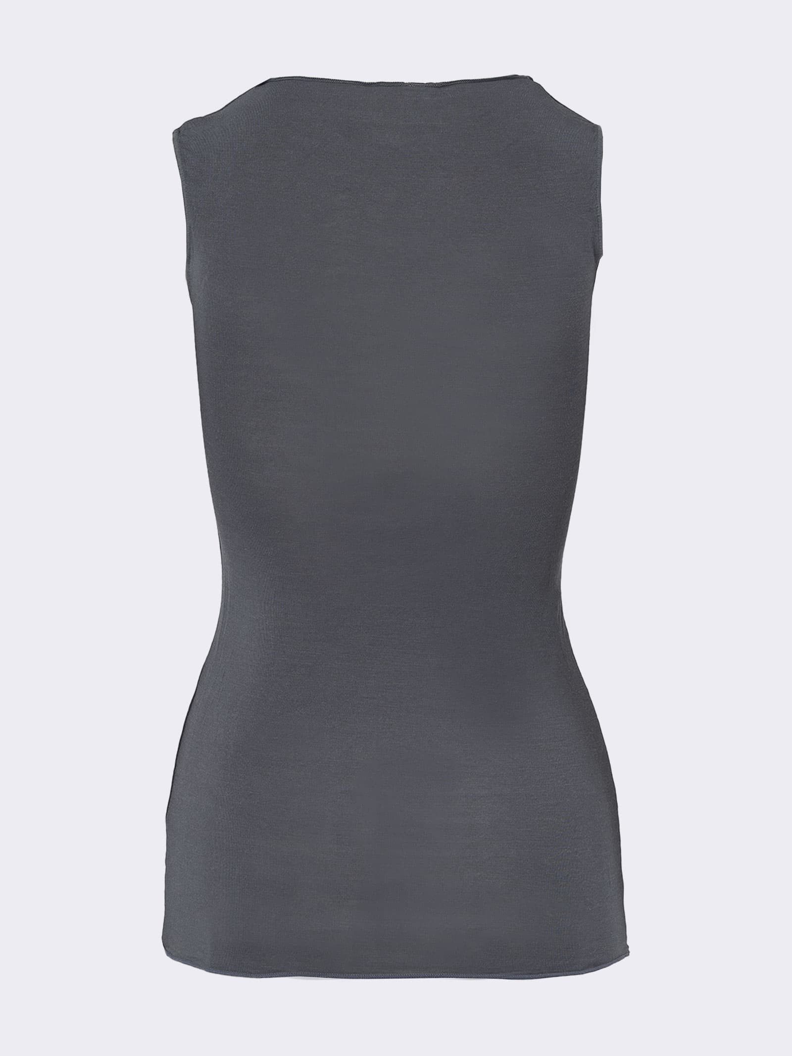 Maglia Donna Girocollo a in Cashmere & senza Maniche - Intimo Elegante e Caldo - Image 5
