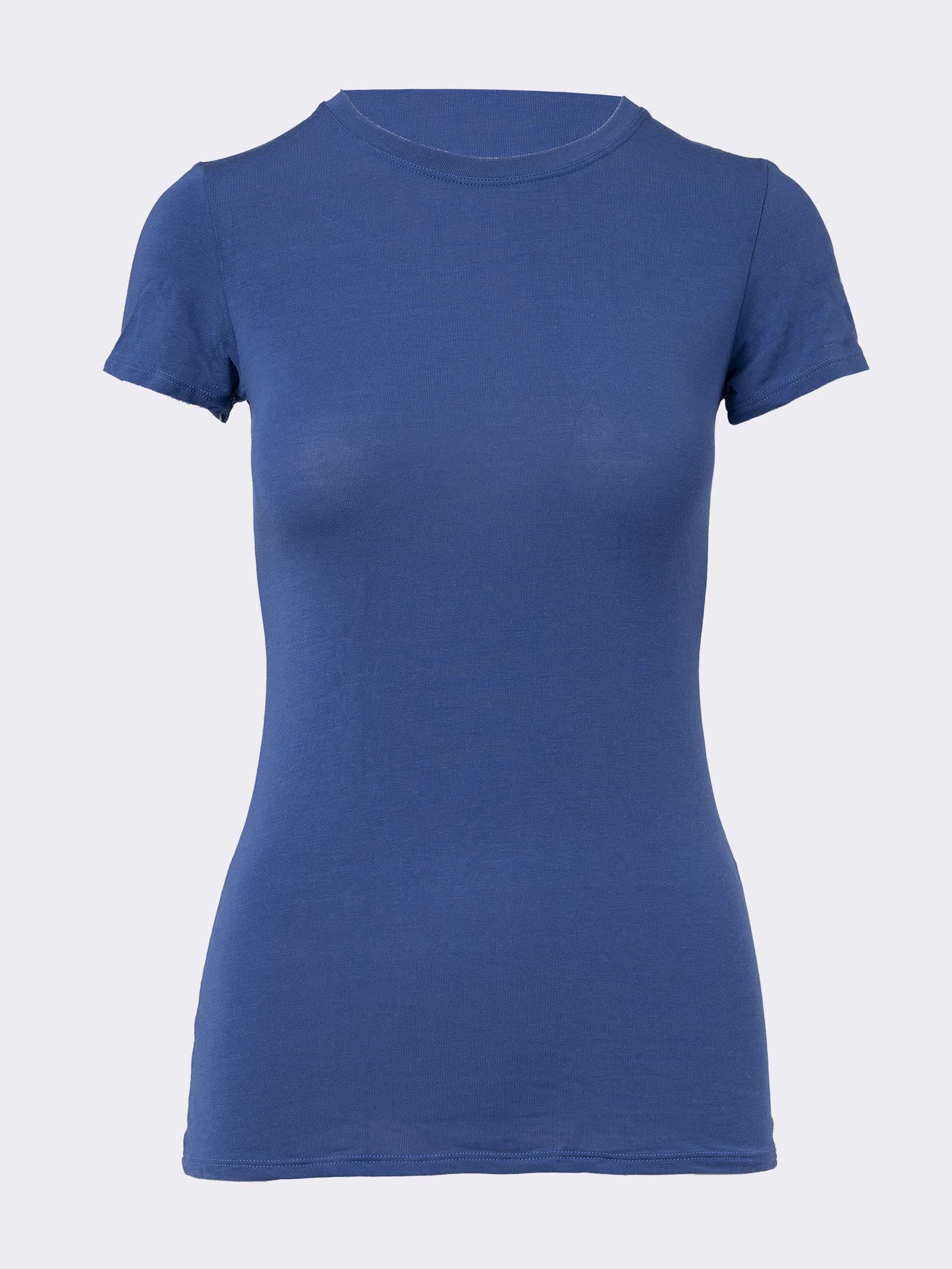 Maglia Donna Girocollo & Modal Manica Corta - Intimo Elegante e Caldo - Image 1