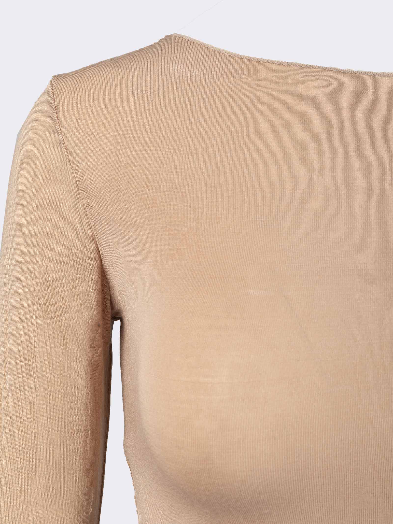 Maglia Intima Donna Manica Lunga in Cashmere & Modal Collo Barchetta - Elegante e Calda - Image 3