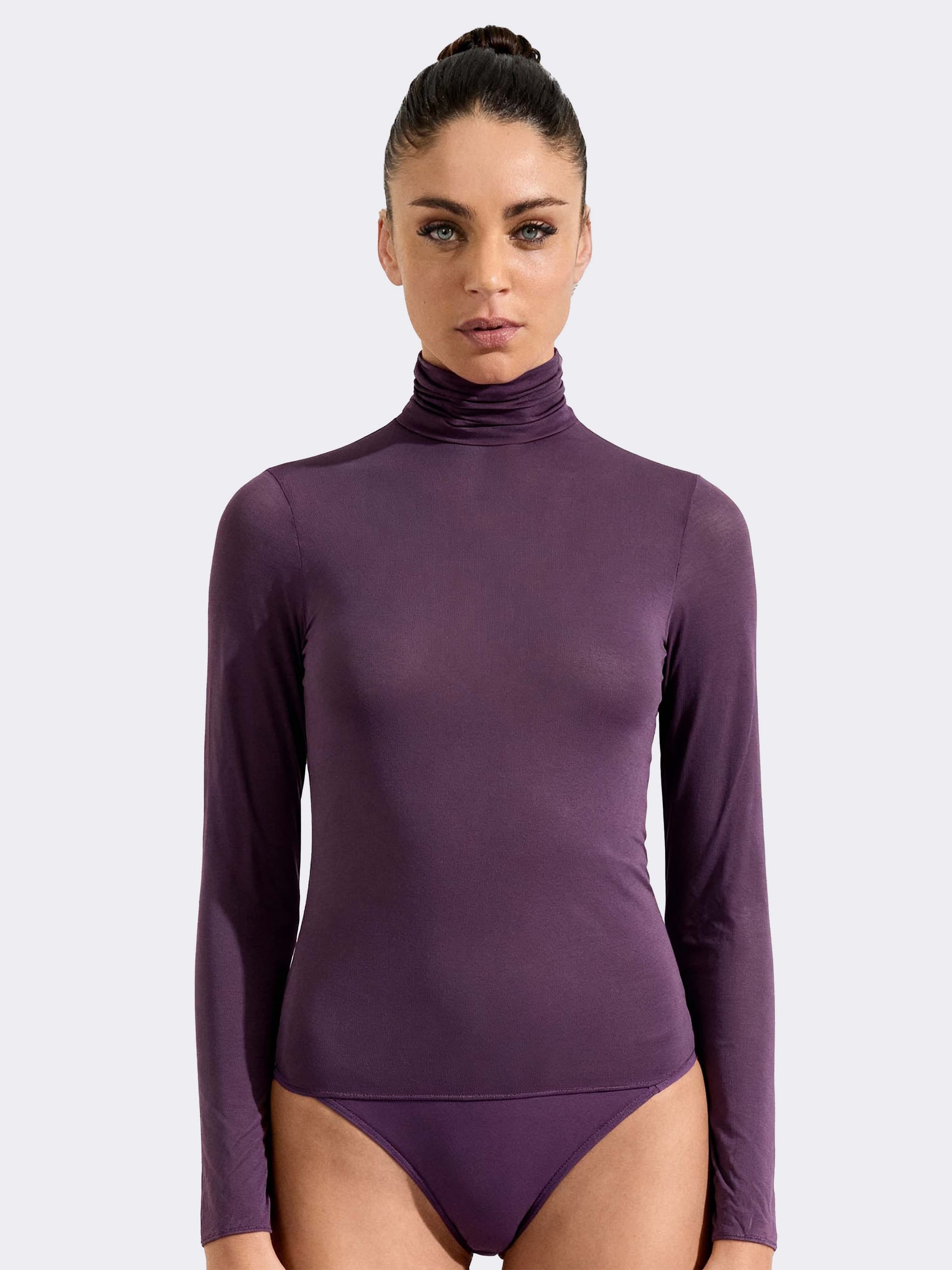 Maglia Donna Collo Dolcevita in Cashmere Modal Manica Lunga