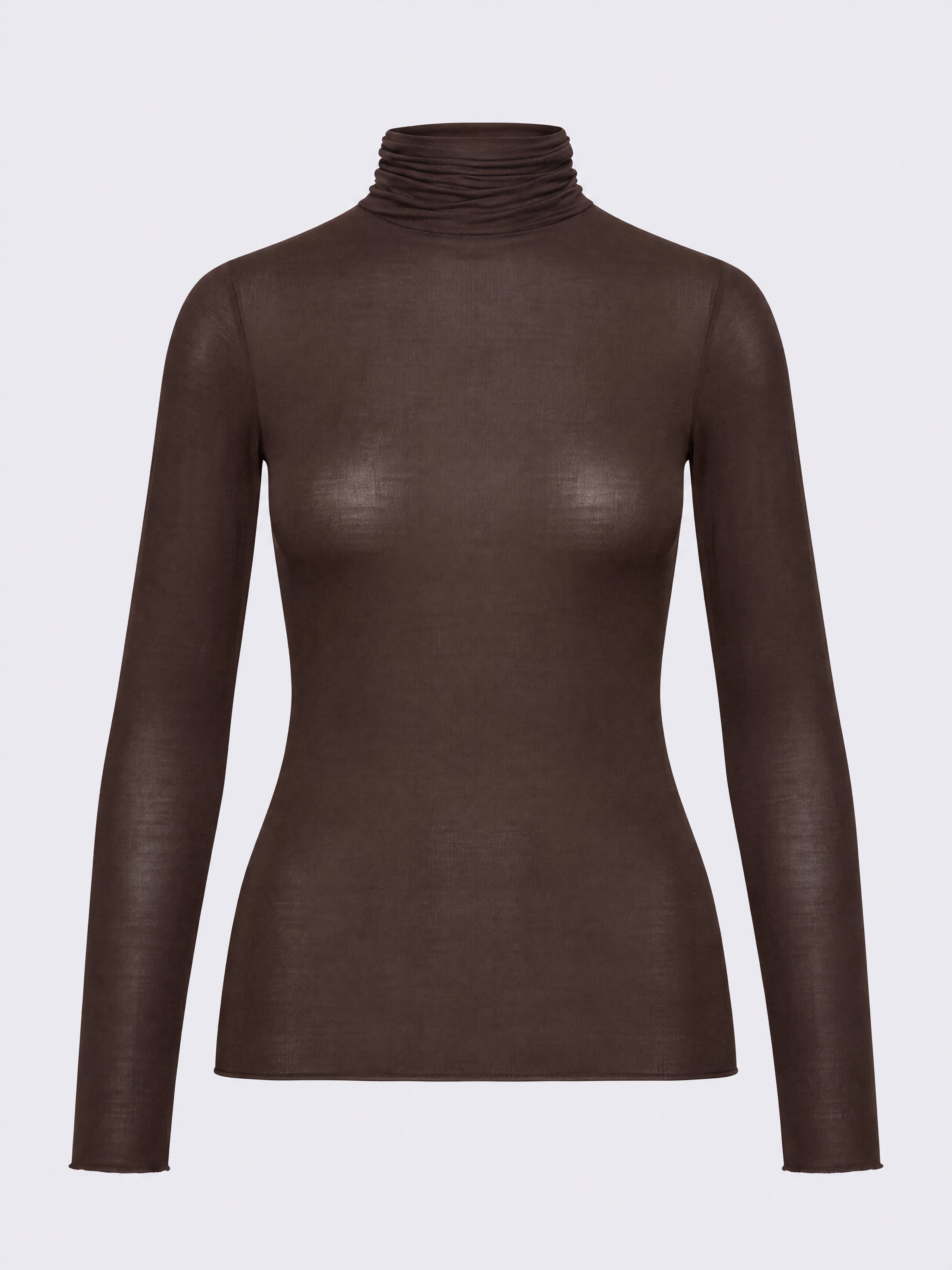 Maglia Donna Collo Dolcevita in Cashmere & Modal Manica Lunga - Intimo Elegante e Caldo - Image 4