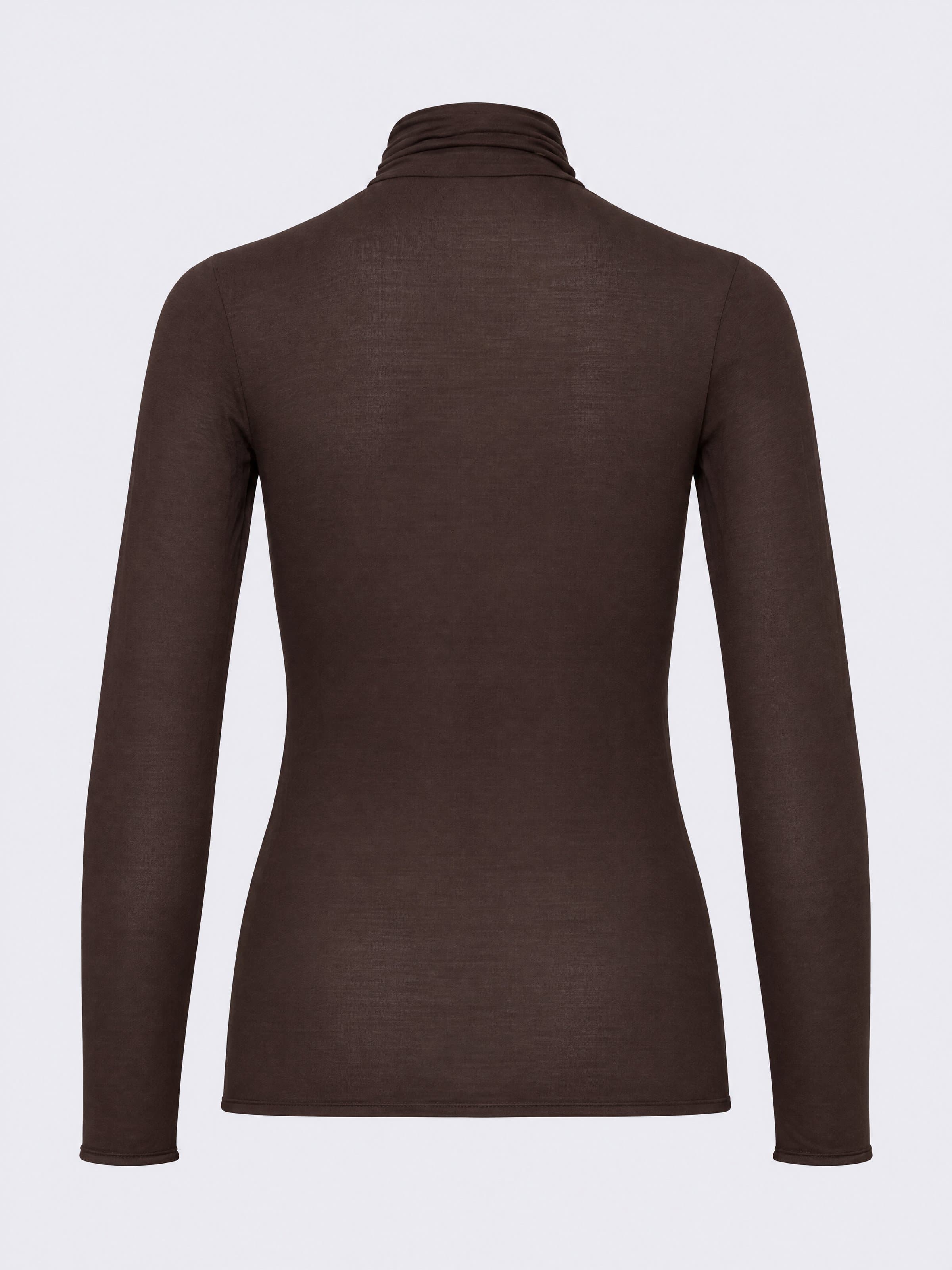 Maglia Donna Collo Dolcevita in Cashmere & Modal Manica Lunga - Intimo Elegante e Caldo - Image 5