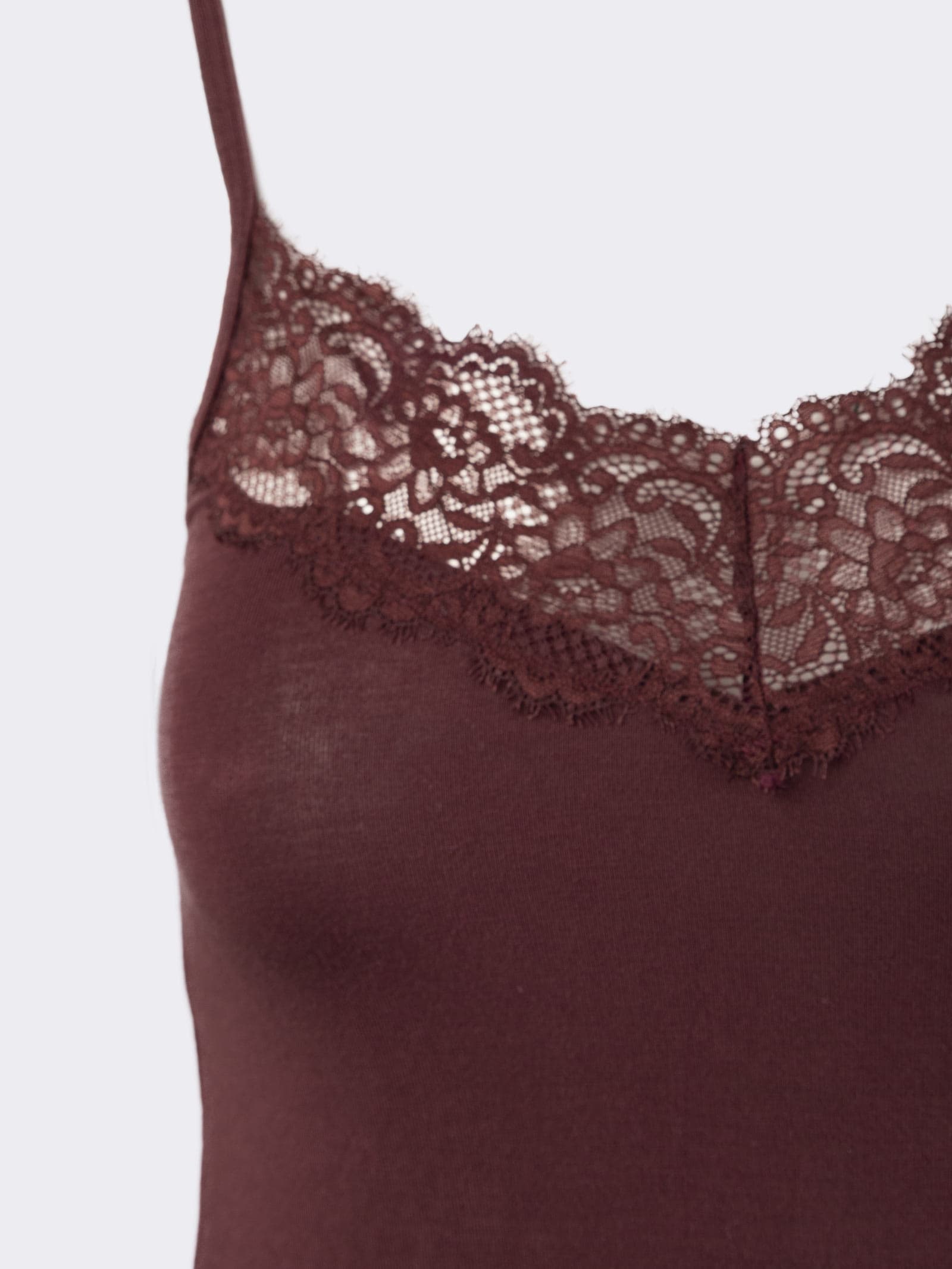 Canotta Donna Cashmere & Modal con Pizzo - Intimo Elegante e Caldo - Image 3