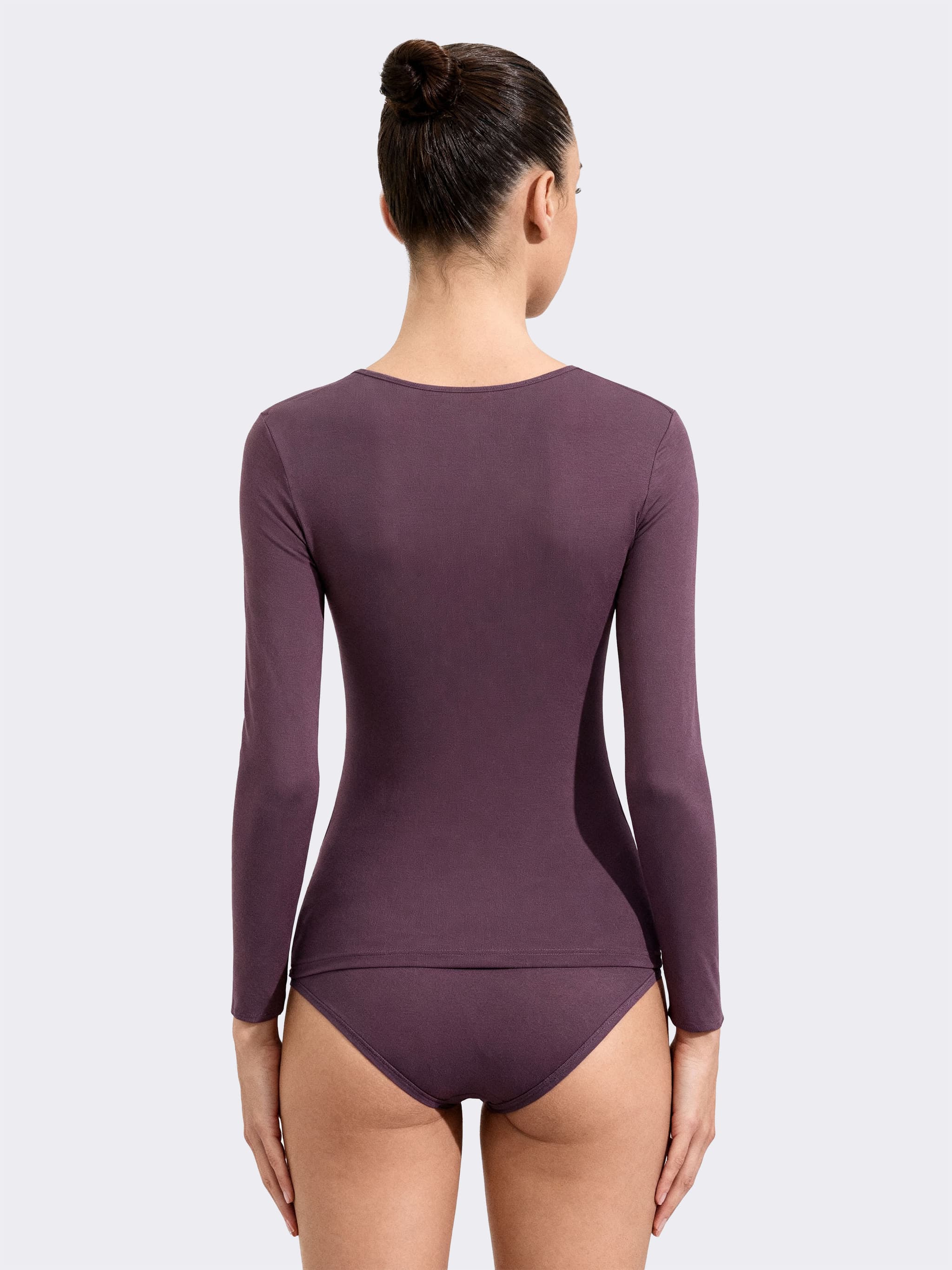Maglietta nera elegante, a maniche lunghe, in pizzo, sexy, trasparente, con scollo a V, sottile, sexy, da donna, Nero , S