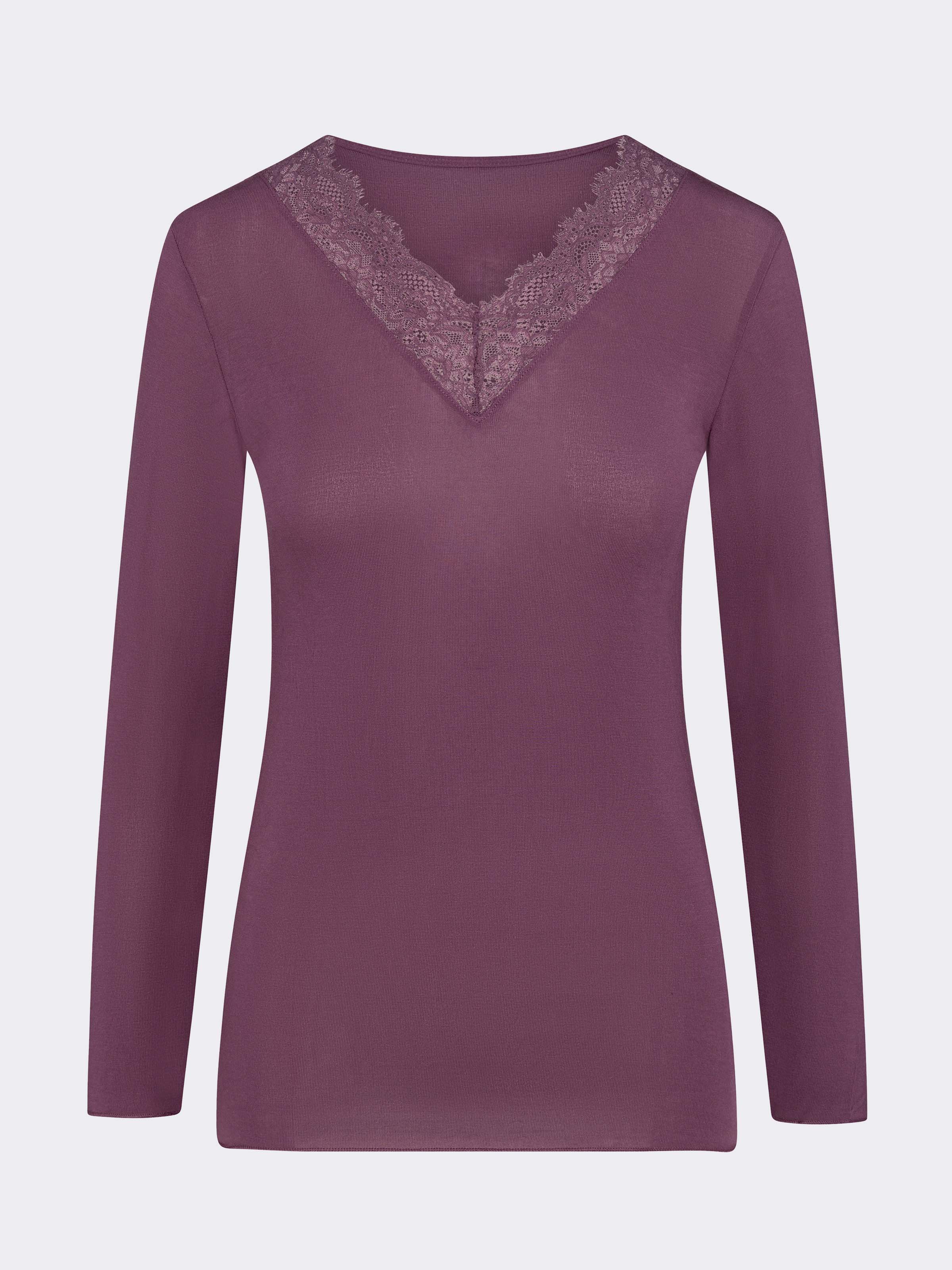 Maglia Donna con Cashmere e Pizzo Manica Lunga - Intima Elegante e Calda - Image 4