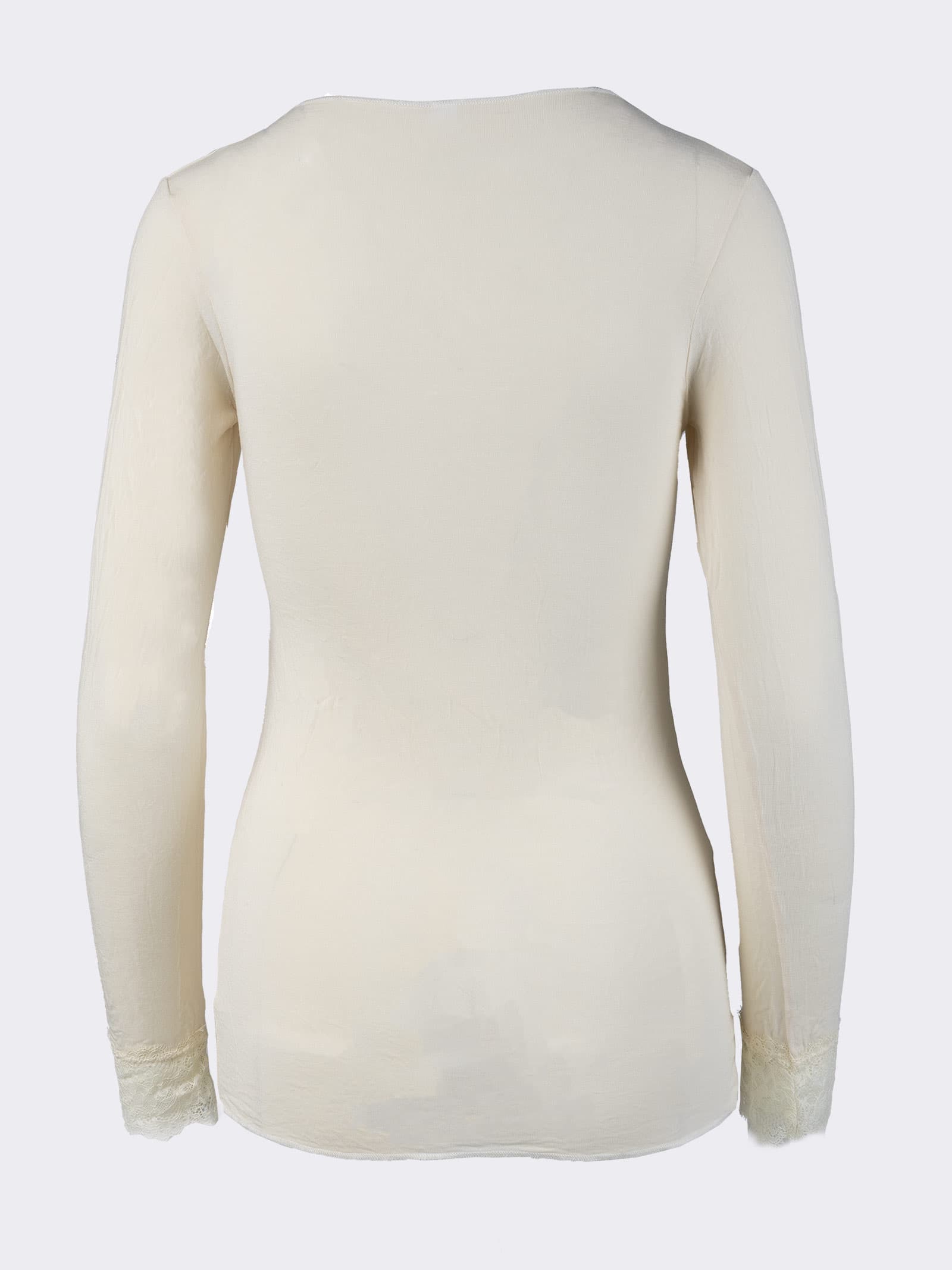 Maglia Donna con Cashmere e Pizzo Manica Lunga - Intima Elegante e Calda - Image 11