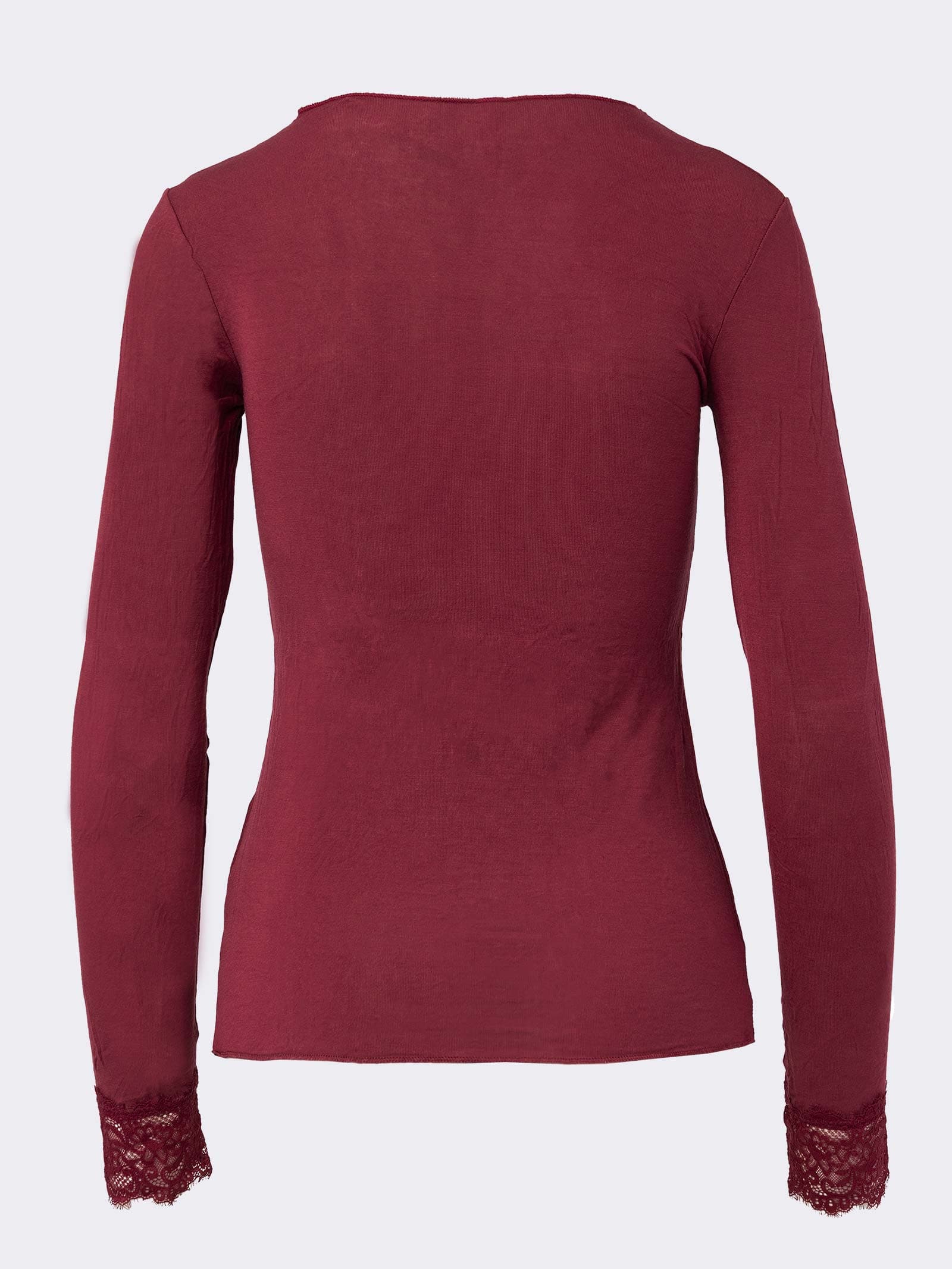 Maglia Donna con Cashmere e Pizzo Manica Lunga - Intima Elegante e Calda - Image 18