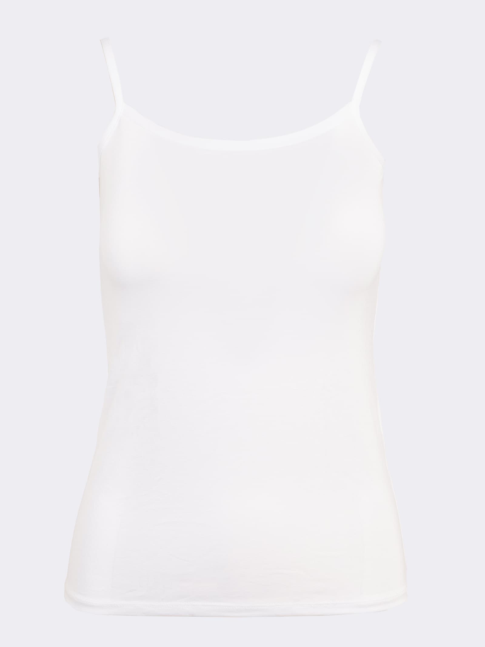 top in misto Bamboo Ultra-Morbido con Spalline Sottili - Fibre Naturali - Image 2