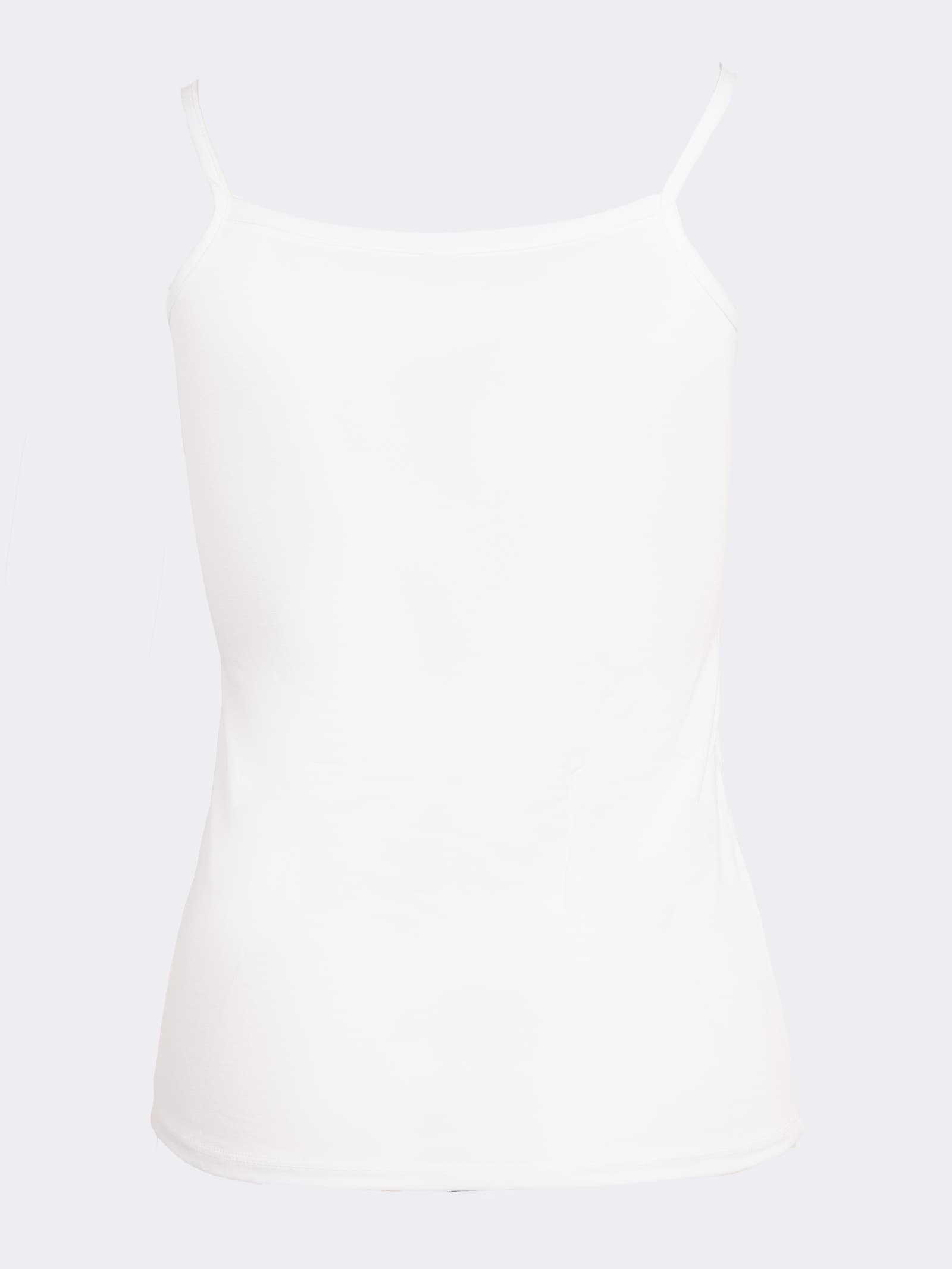 top in misto Bamboo Ultra-Morbido con Spalline Sottili - Fibre Naturali - Image 3