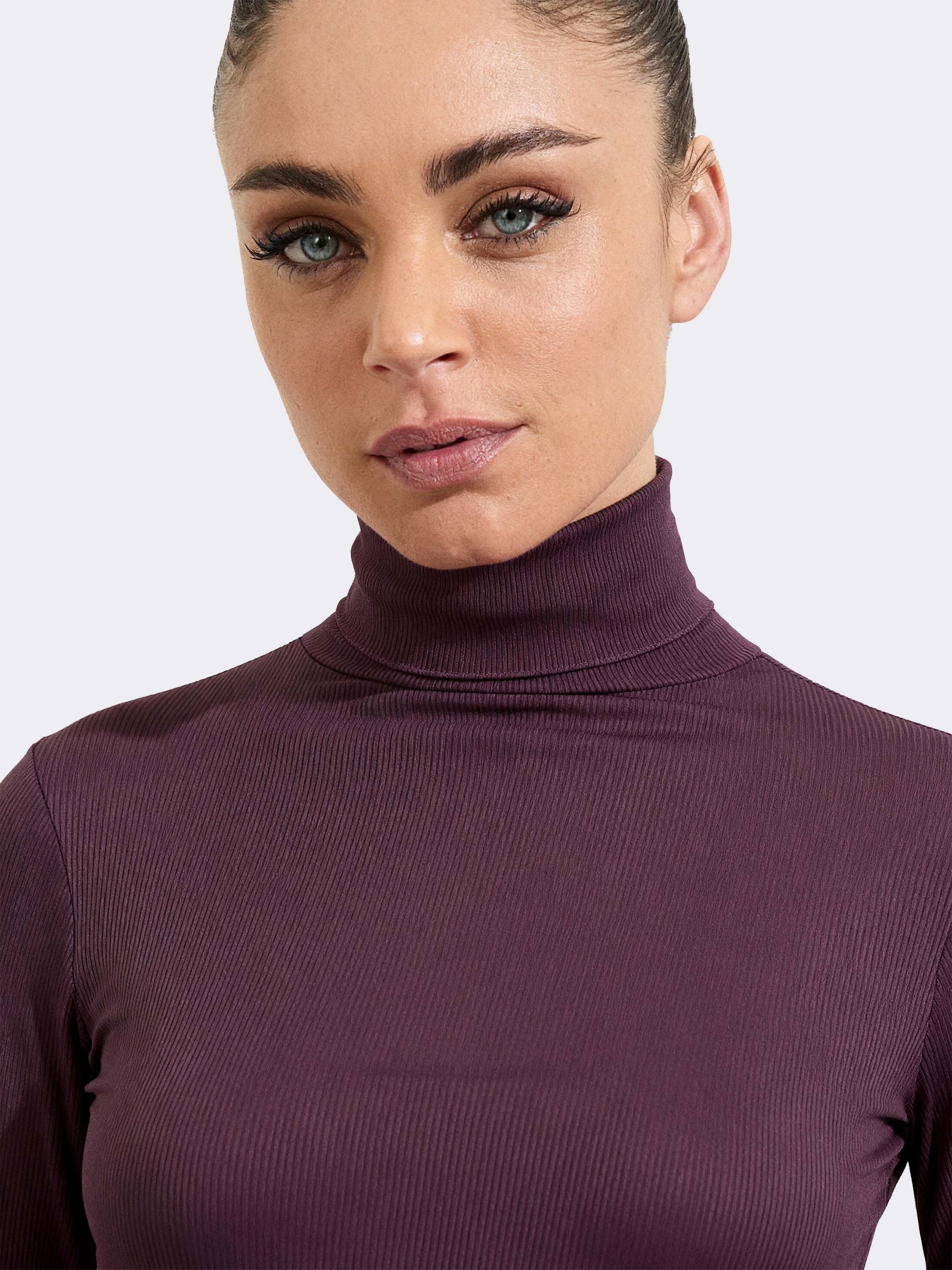 Maglia Intima Dolcevita Donna Manica Lunga a costina in Cashmere & Modal - Elegante e Calda - Image 3