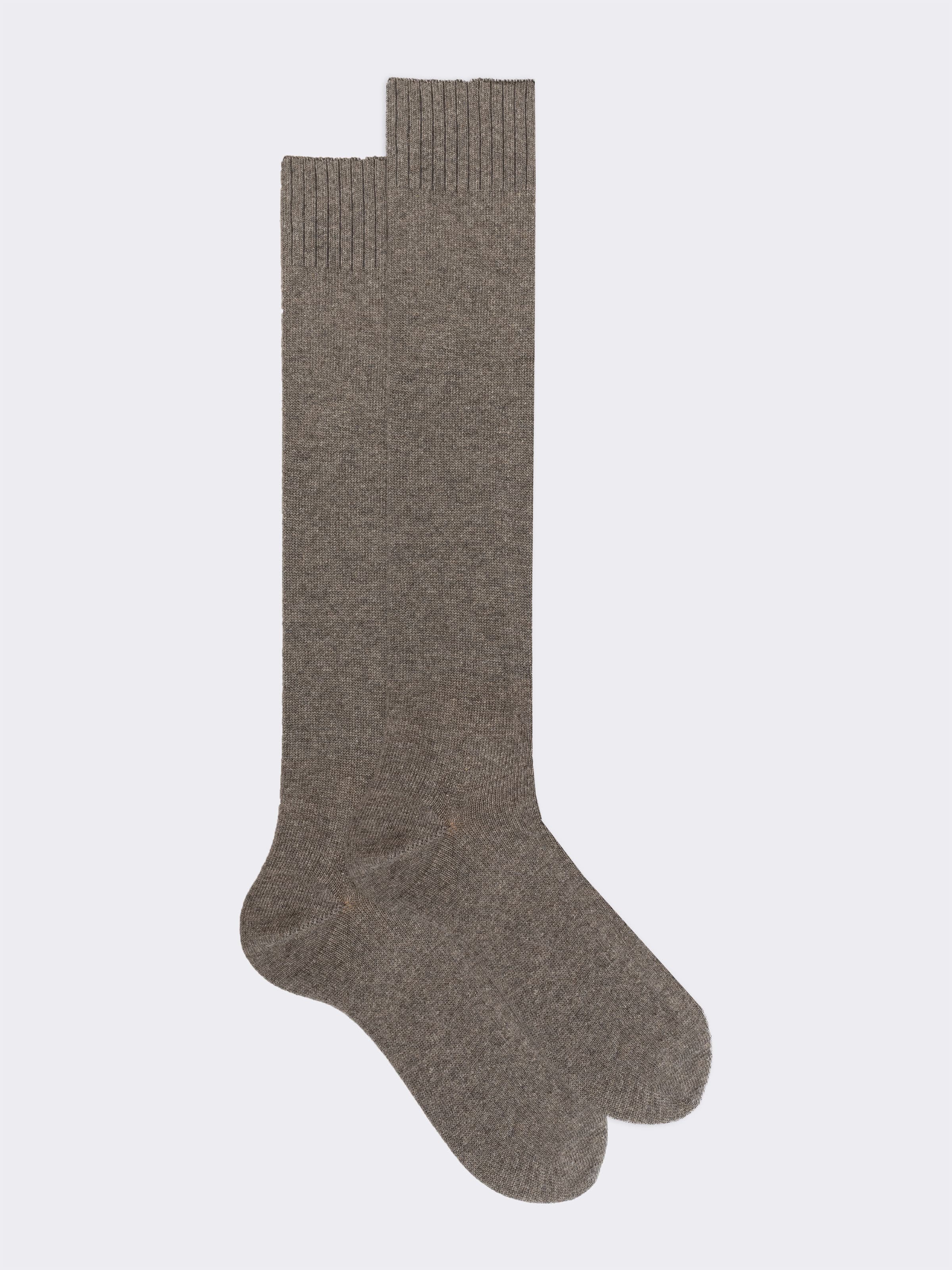 Scatola Regalo 3 paia calze Lunghe tinta unita in misto Cashmere - Image 4
