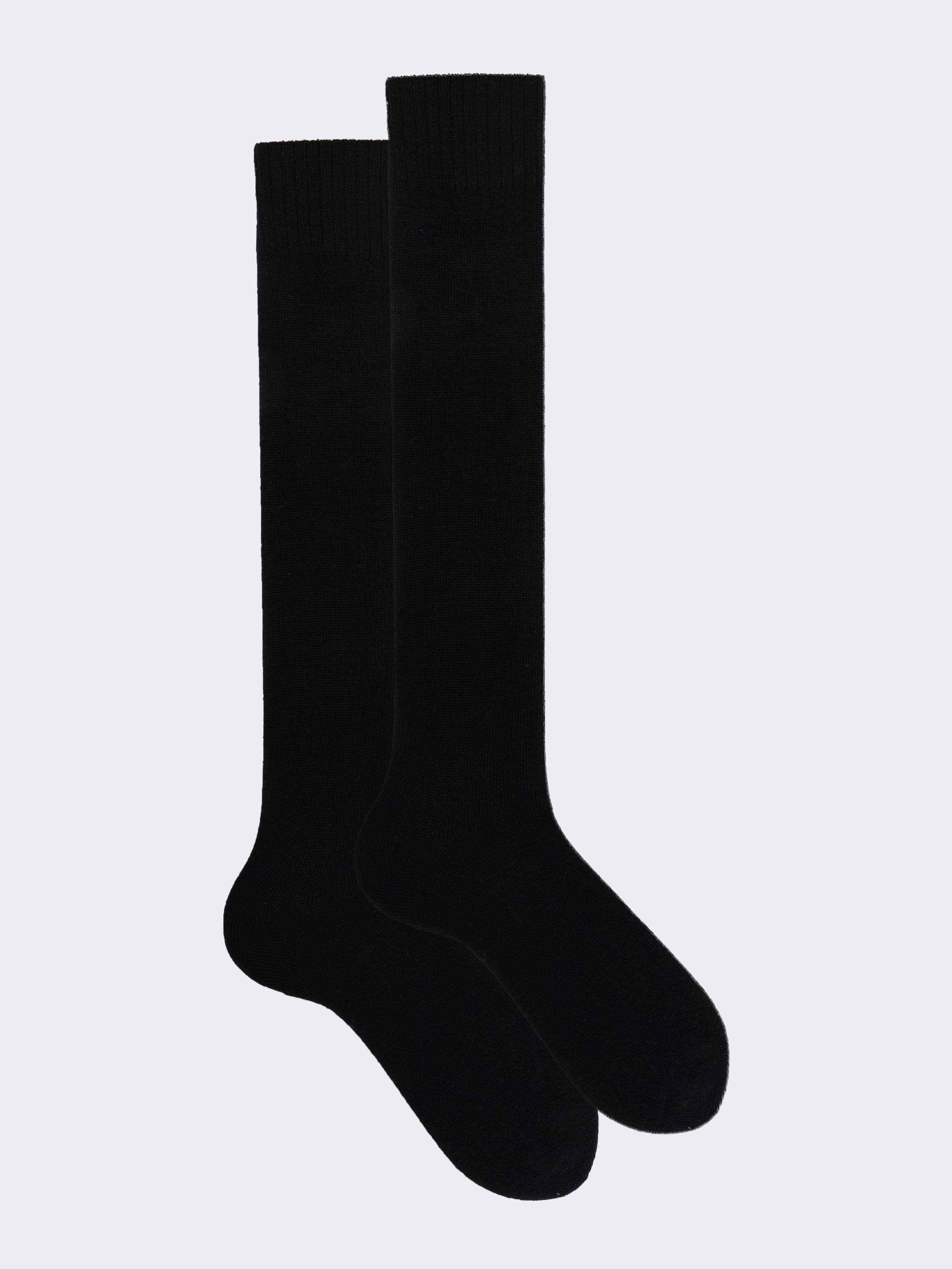 Scatola Regalo 3 paia calze Lunghe tinta unita in misto Cashmere - Image 5