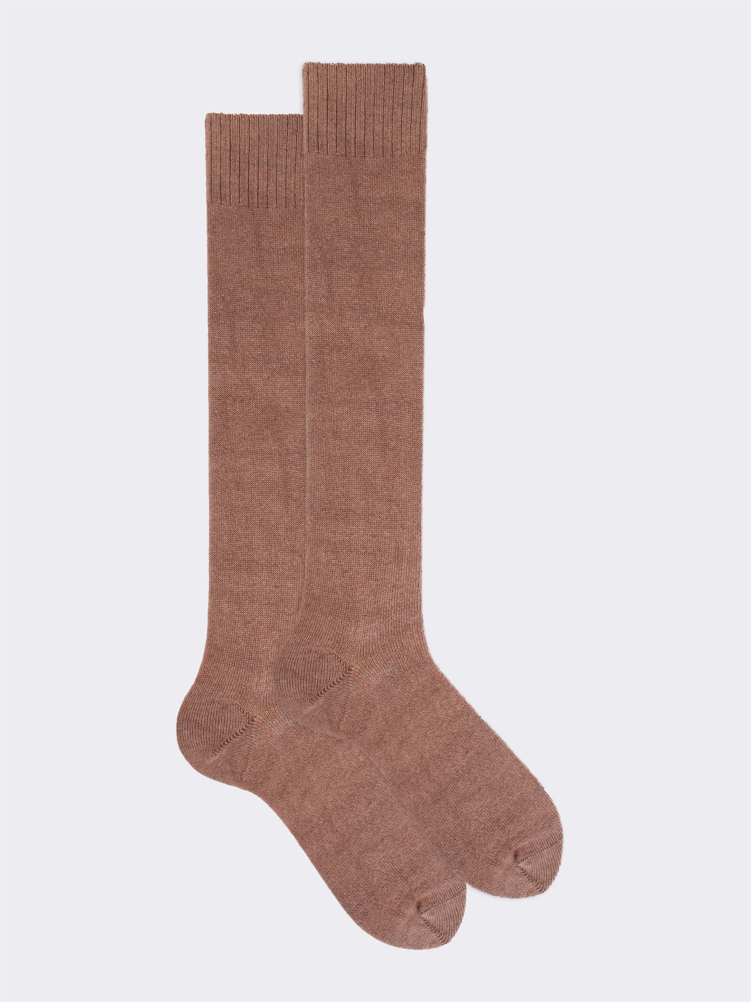 Scatola Regalo 3 paia calze Lunghe tinta unita in misto Cashmere - Image 5