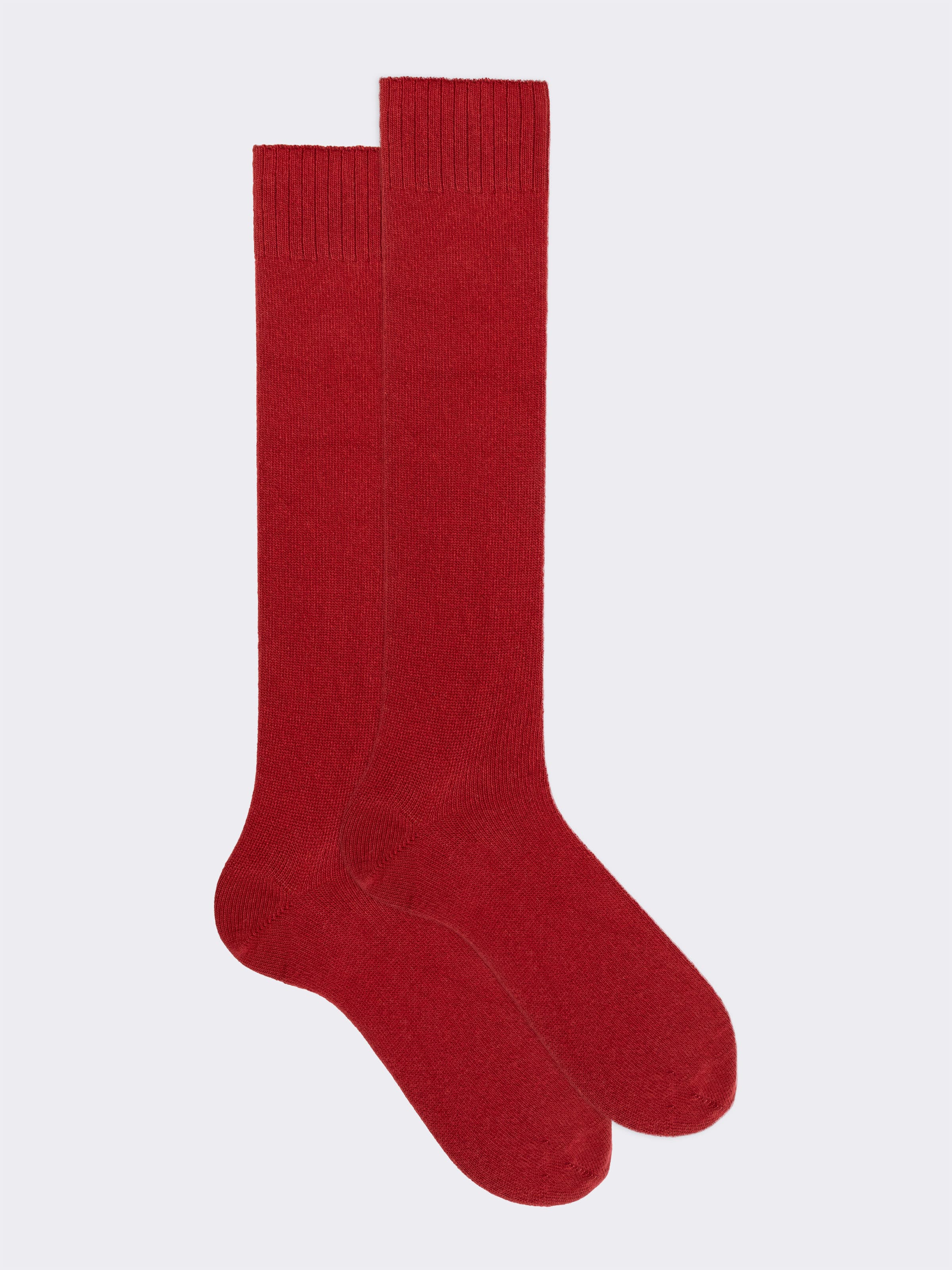 Scatola Regalo 3 paia calze Lunghe tinta unita in misto Cashmere - Image 5