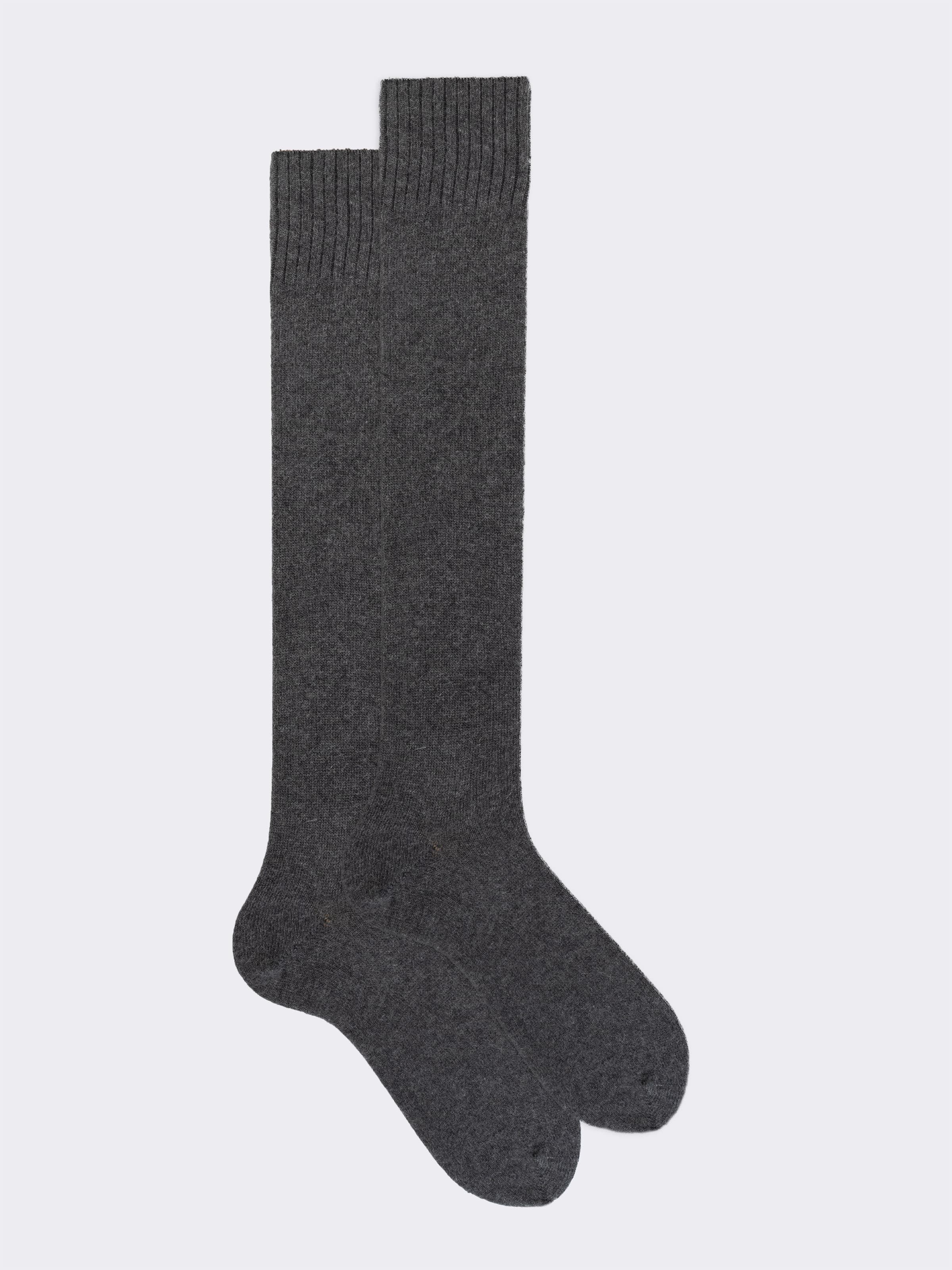 Scatola Regalo 3 paia calze Lunghe tinta unita in misto Cashmere - Image 4