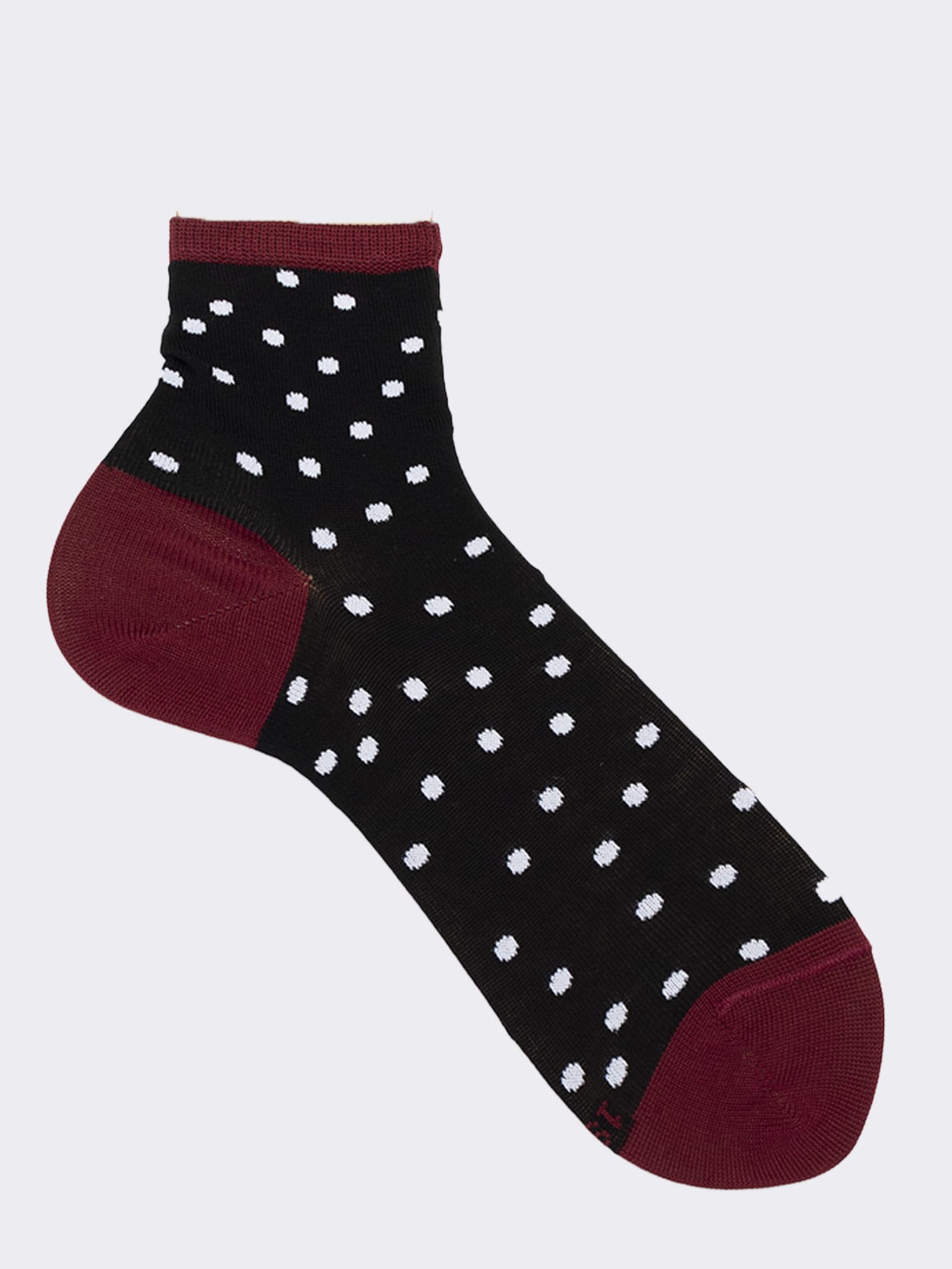 Calzini Corti Donna a Pois in Fresco Cotone - Design Elegante e Trendy - Image 1