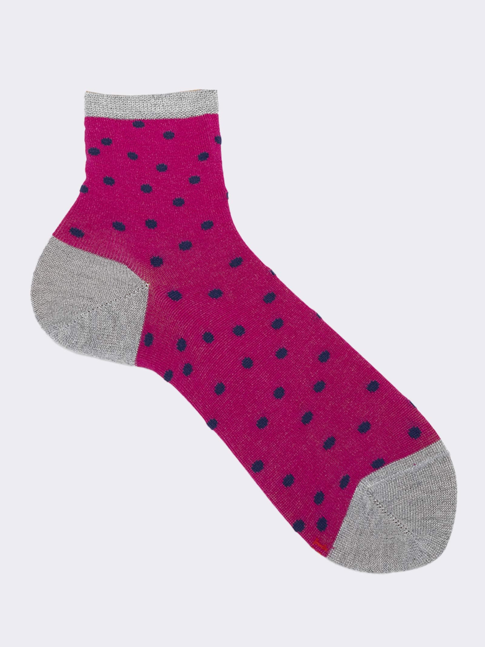 Calzini Corti Donna a Pois in Fresco Cotone - Design Elegante e Trendy - Image 2