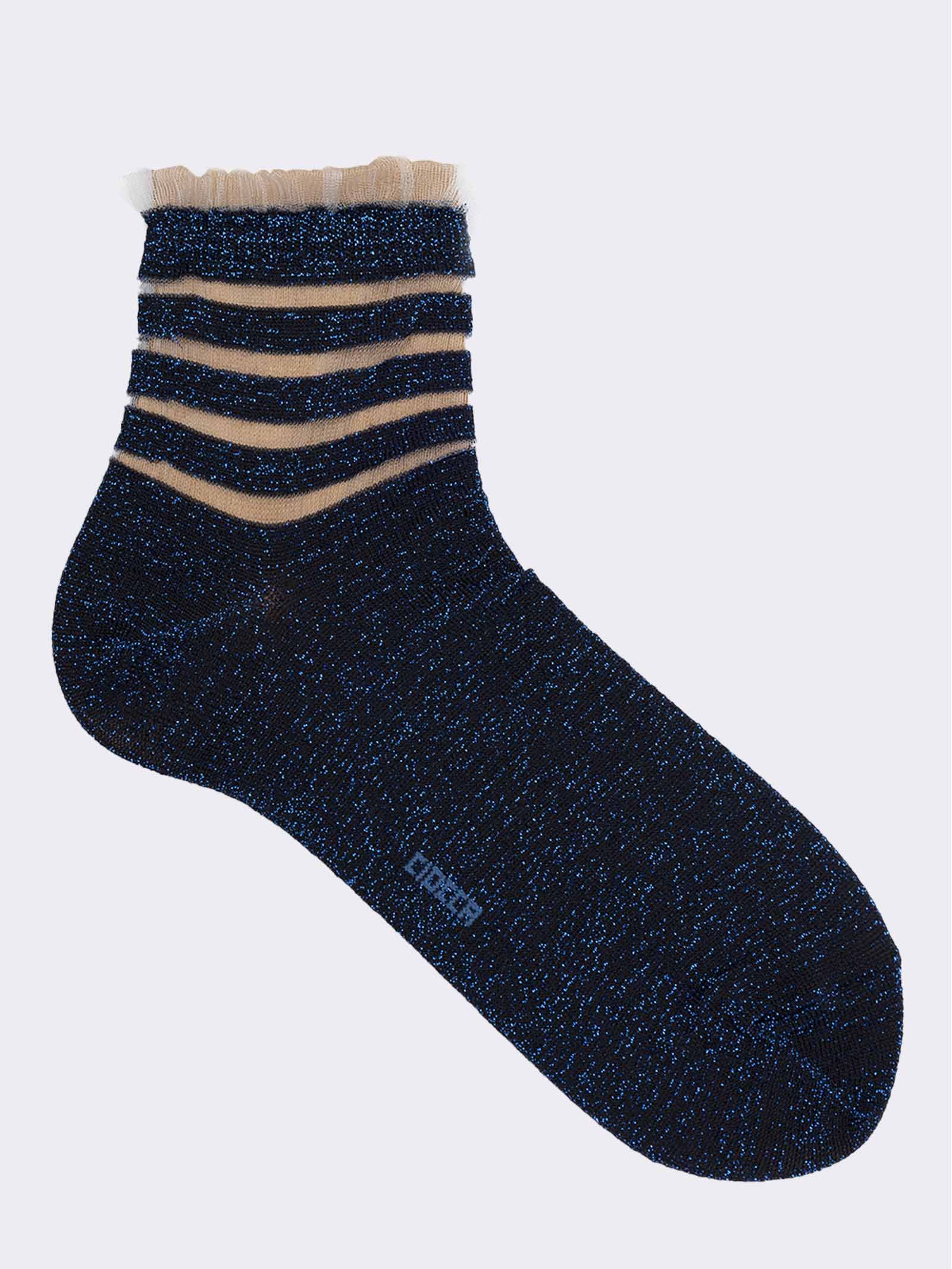 Calzini Eleganti Donna in Fresco Cotone - Design Fantasia - Image 1