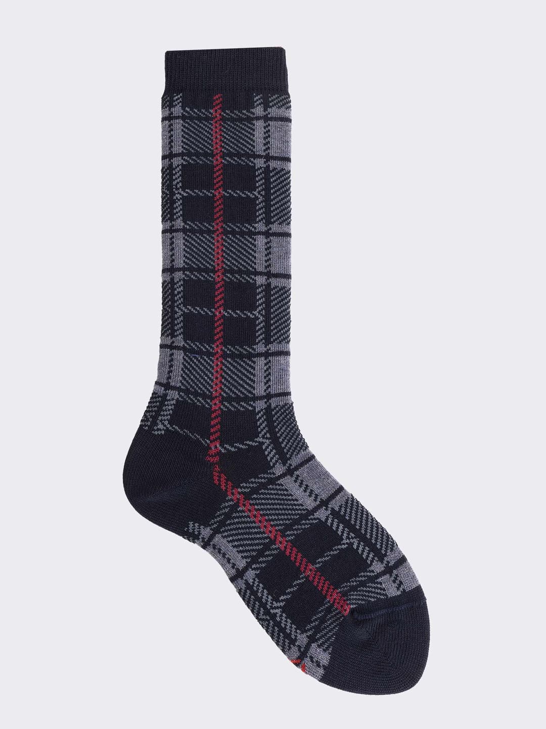 Calzini Lunghi Tartan per Bambina - Elegante Motivo Scozzese