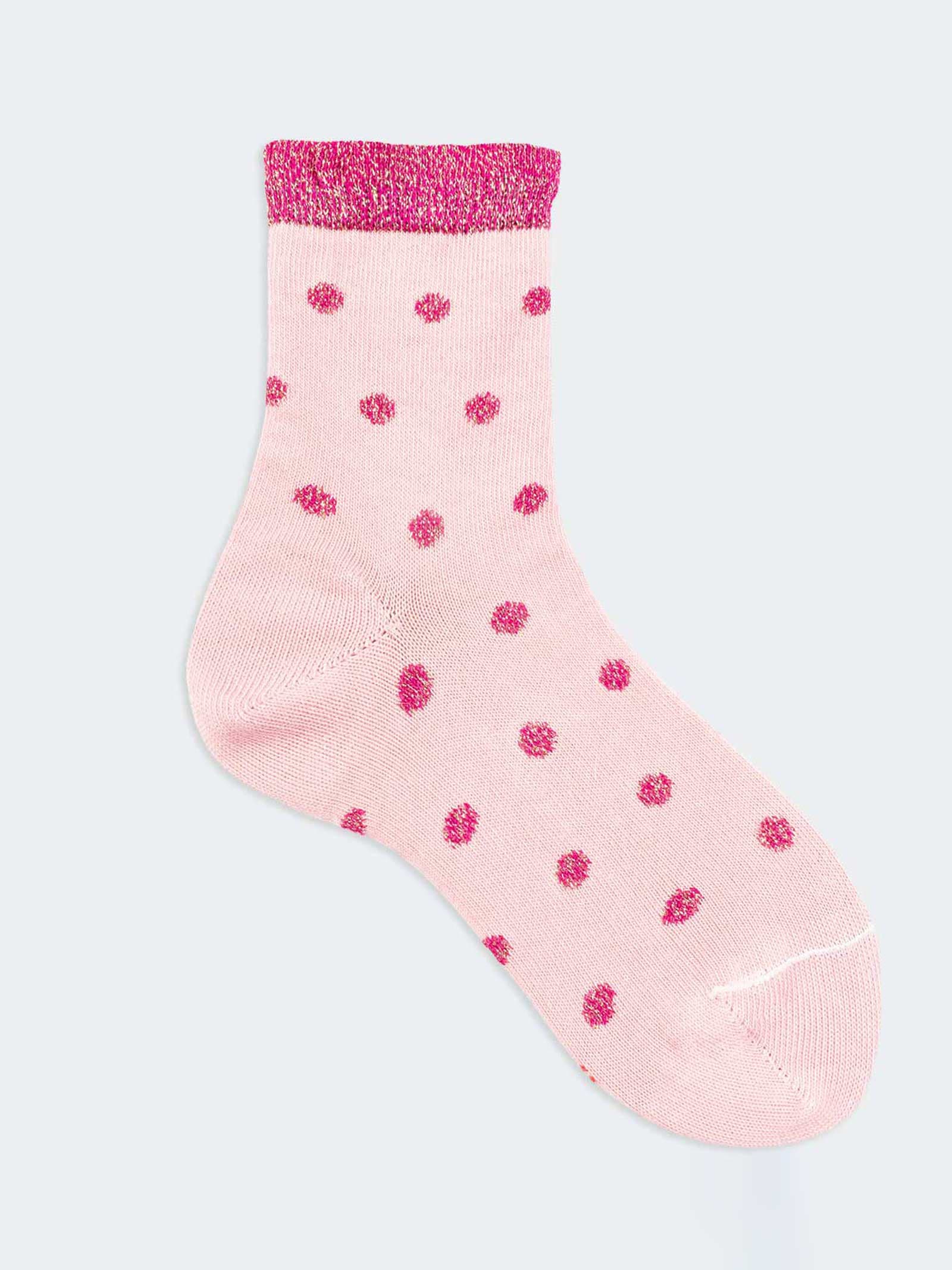 Calzini Corti a Pois in Cotone Biologico Bambina - Image 1