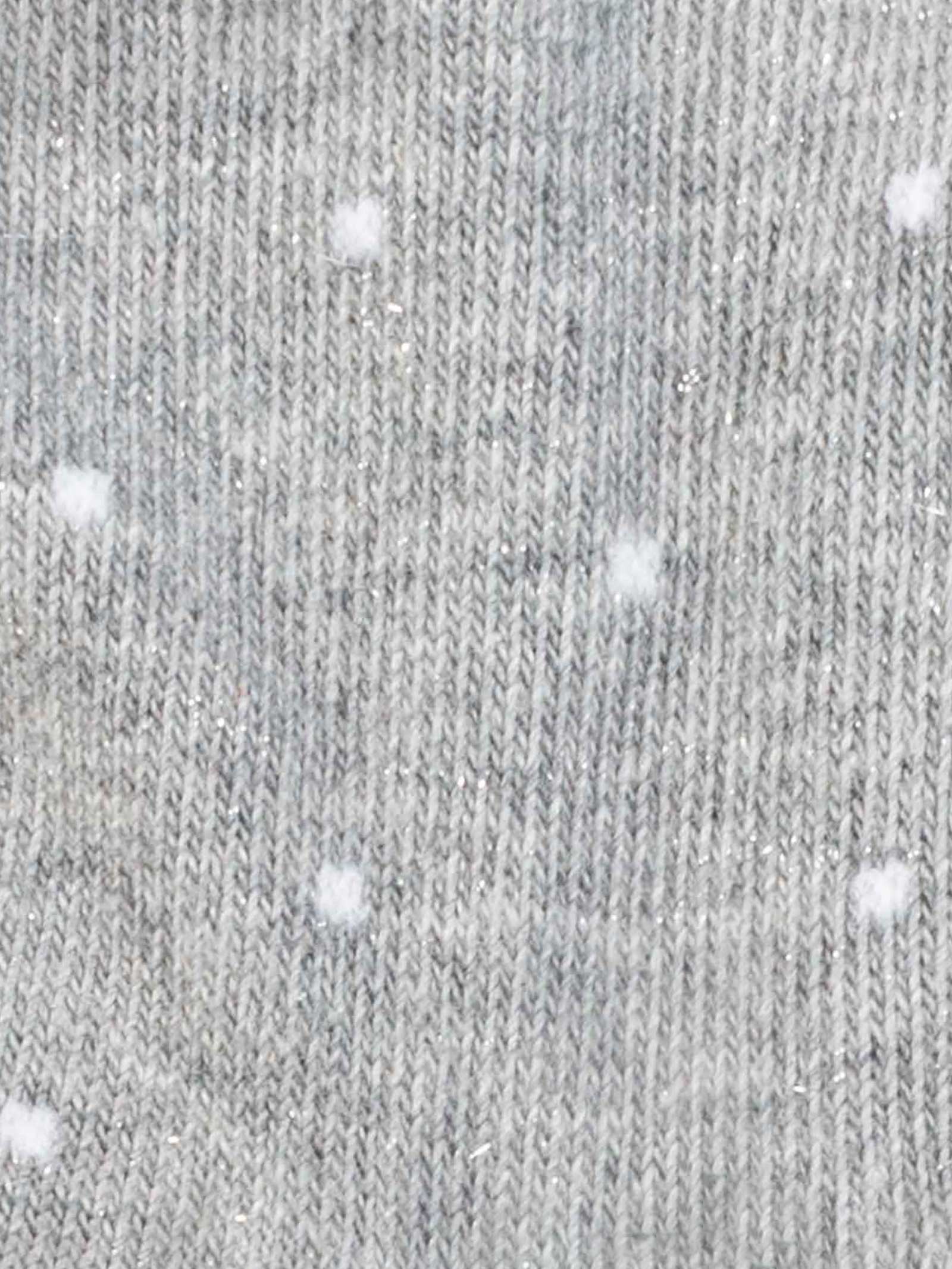 Calzini Bambina Biologici con Pois e Rosa - Calzini Corti Eleganti - Image 2