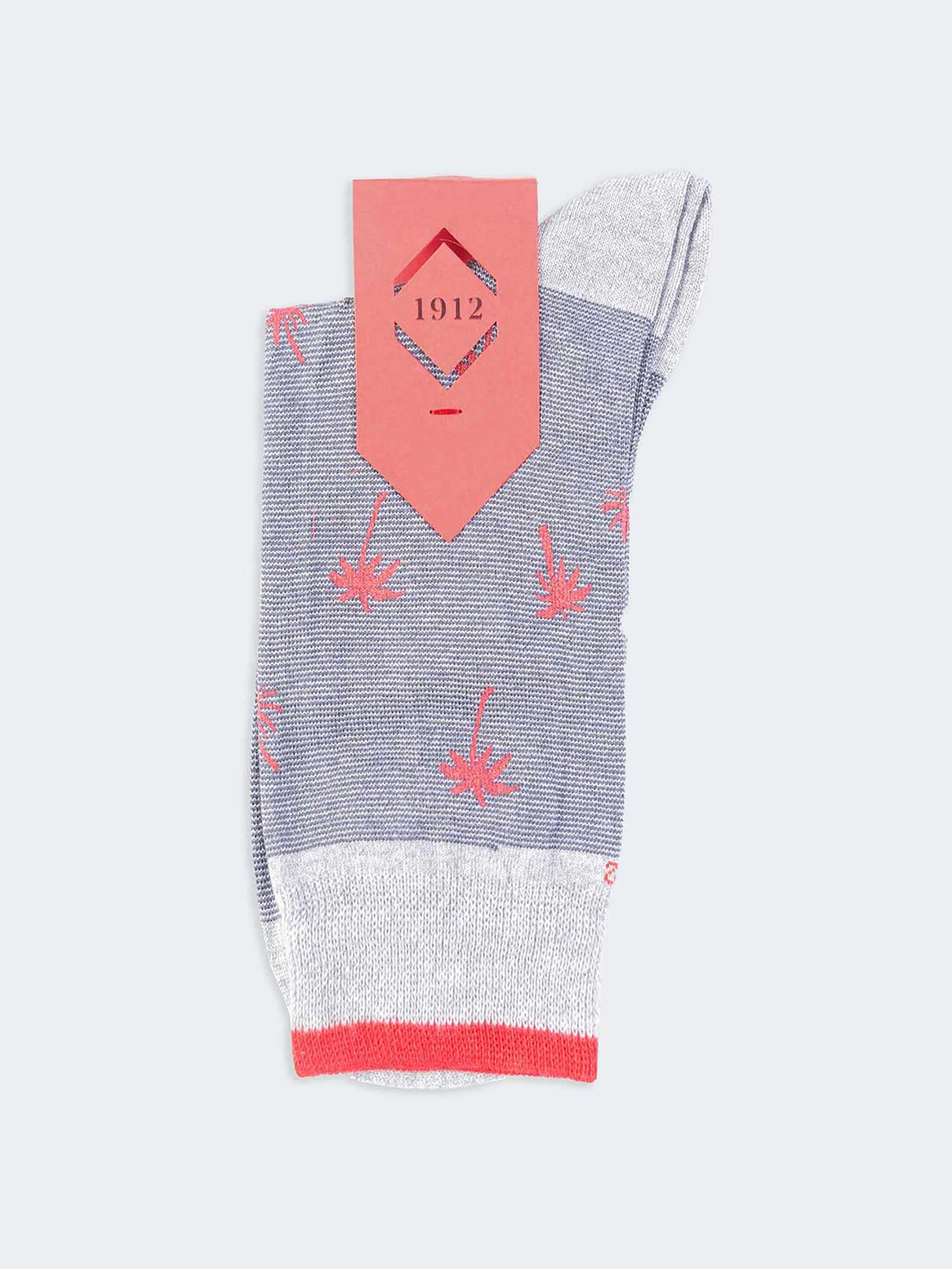 Calze Corte Uomo con Fantasie Floreali - Eleganza e Comfort in Cotone Fresco - Image 1