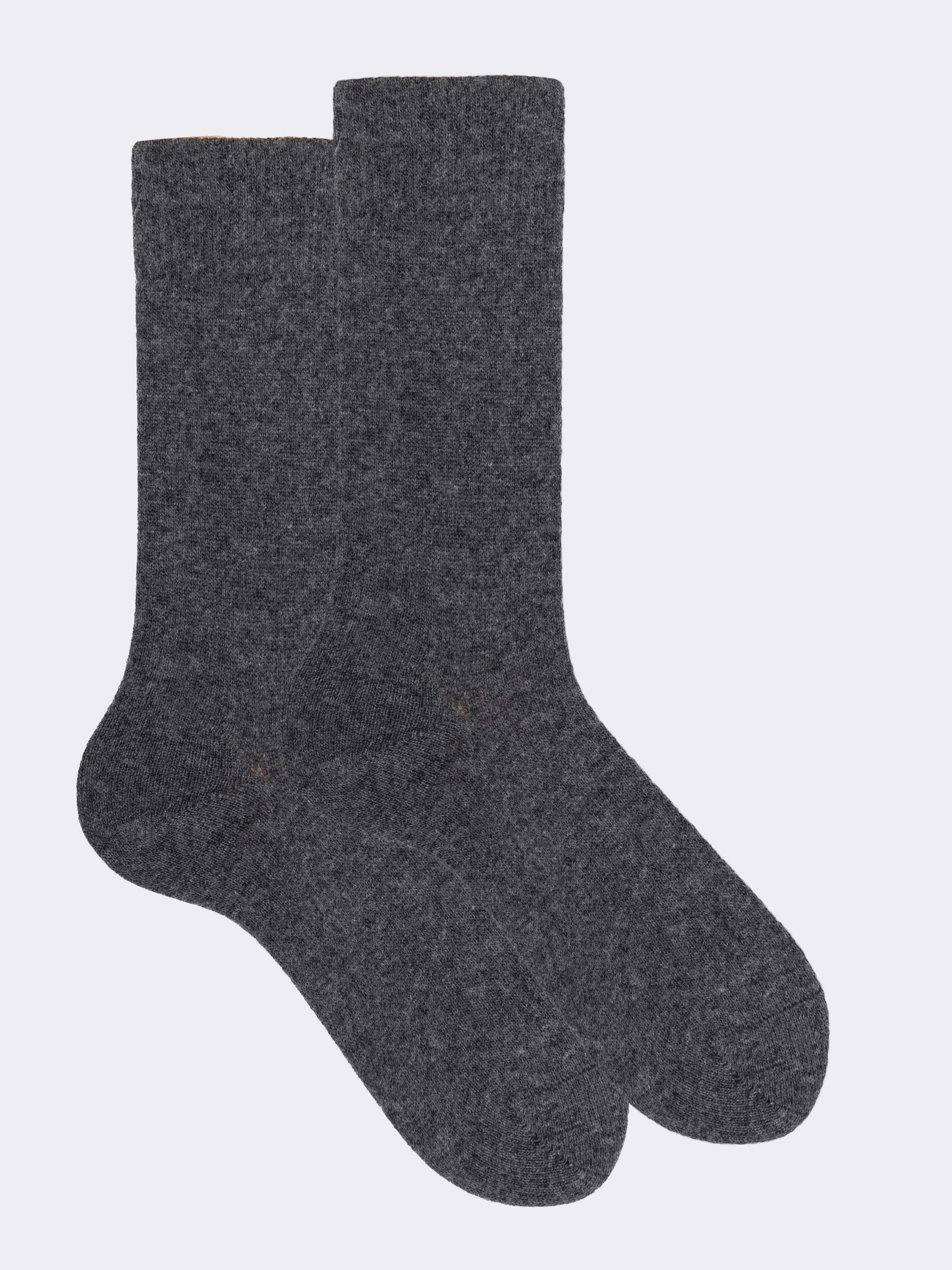 Calze Corte Uomo in Misto Lana e Cashmere - Made in Italy