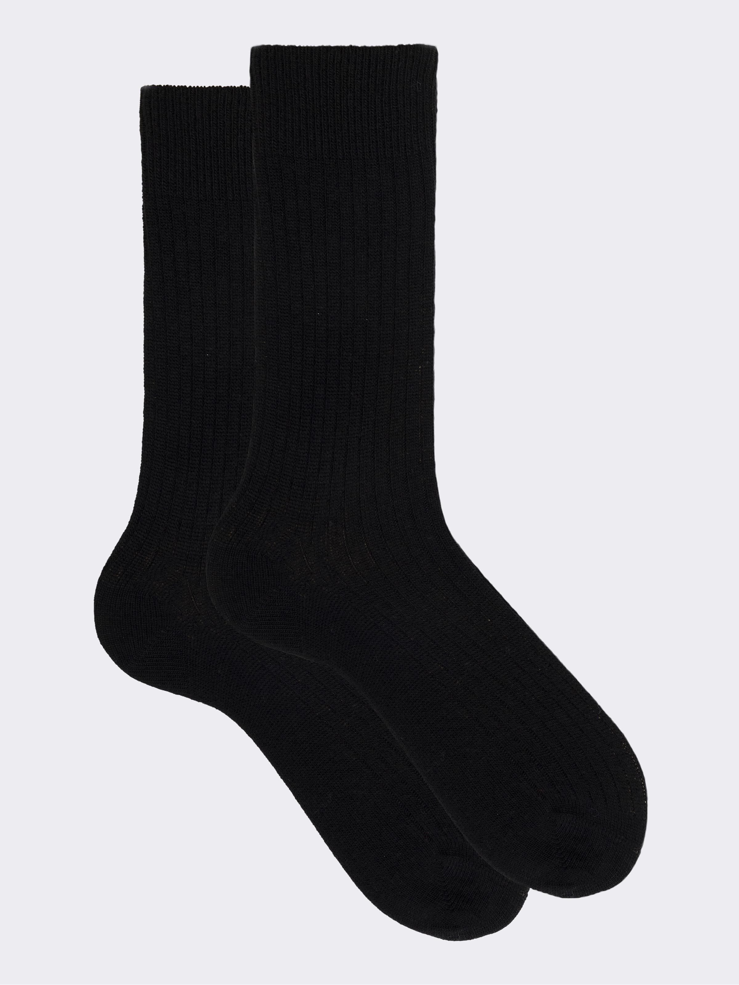 Calze Corte Uomo Misto Cashmere Costa Larga - Eleganti e Super Calde - Made in Italy - Image 1