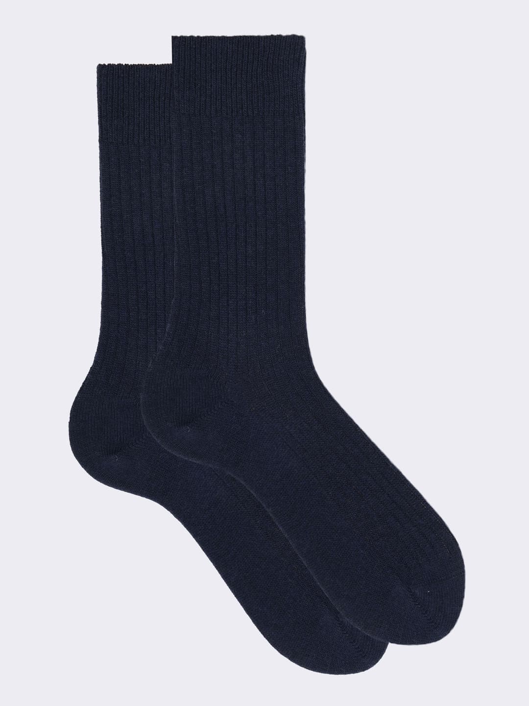 Calze Corte Uomo Misto Cashmere Costa Larga - Eleganti e Super Calde - Made in Italy