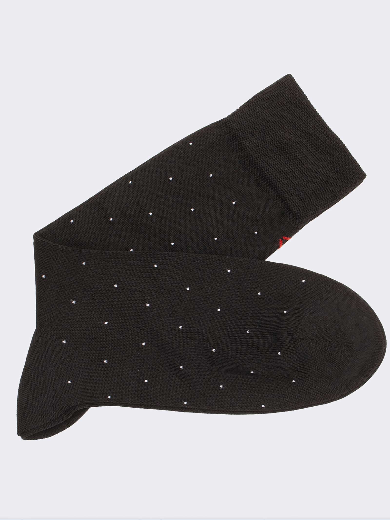 Calze Corte Uomo a Pois - Eleganti Calzini Estivi in Fresco Cotone - Image 1