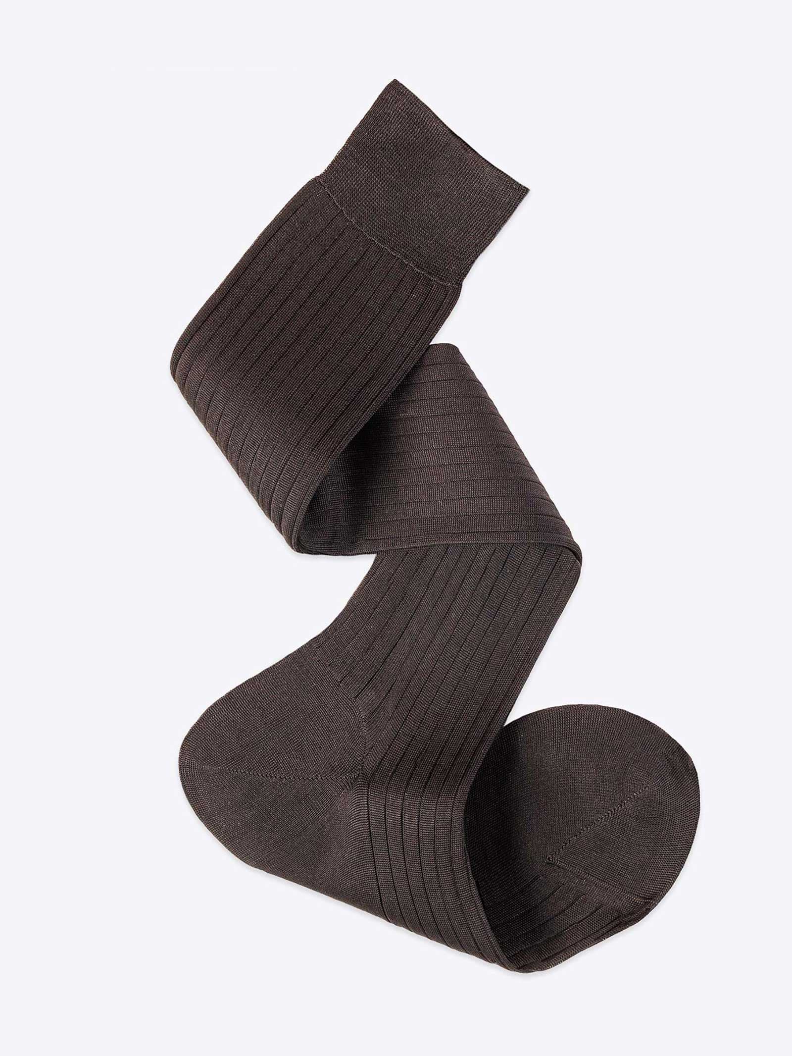 Calze Uomo Lunghe in Filo Scozia - Eleganti Calze a Costa Larga di Alta Qualità - Image 1