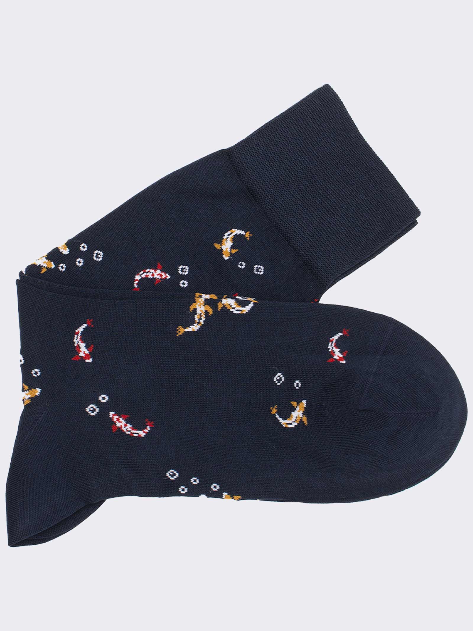 Calze Corte Uomo Fantasia in Fresco Cotone - Design Elegante - Image 2