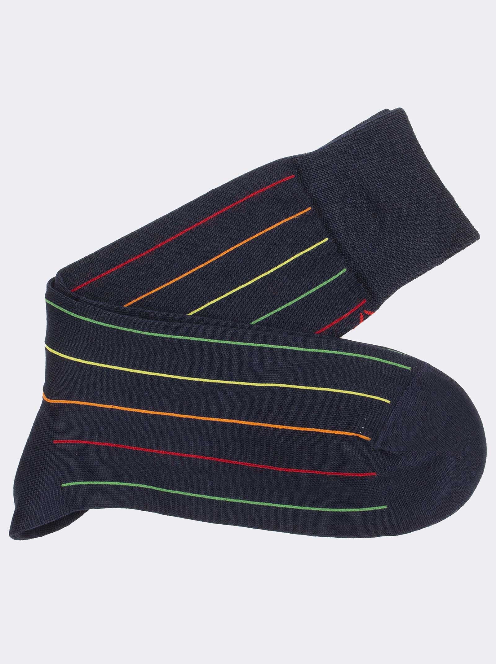 Calze Corte Uomo a Righe - Design Elegante e Comfort Premium - Image 1