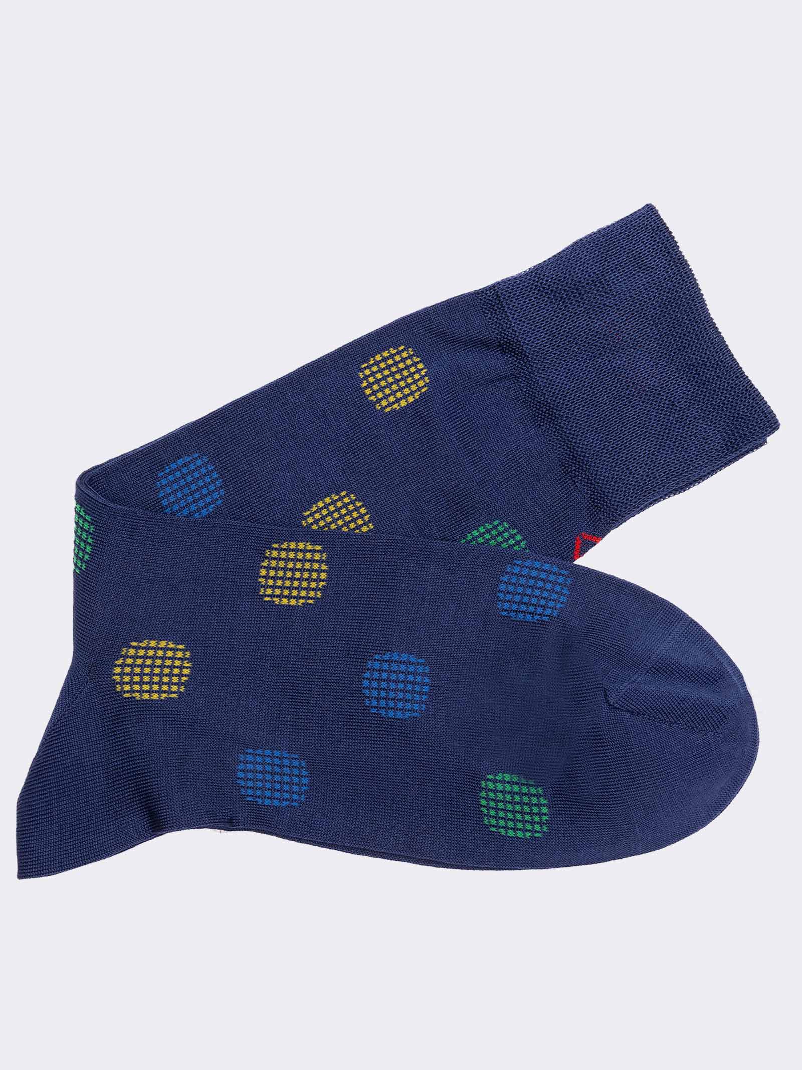Calze Corte Uomo a Pois - Design Elegante e Casual Chic - Image 1