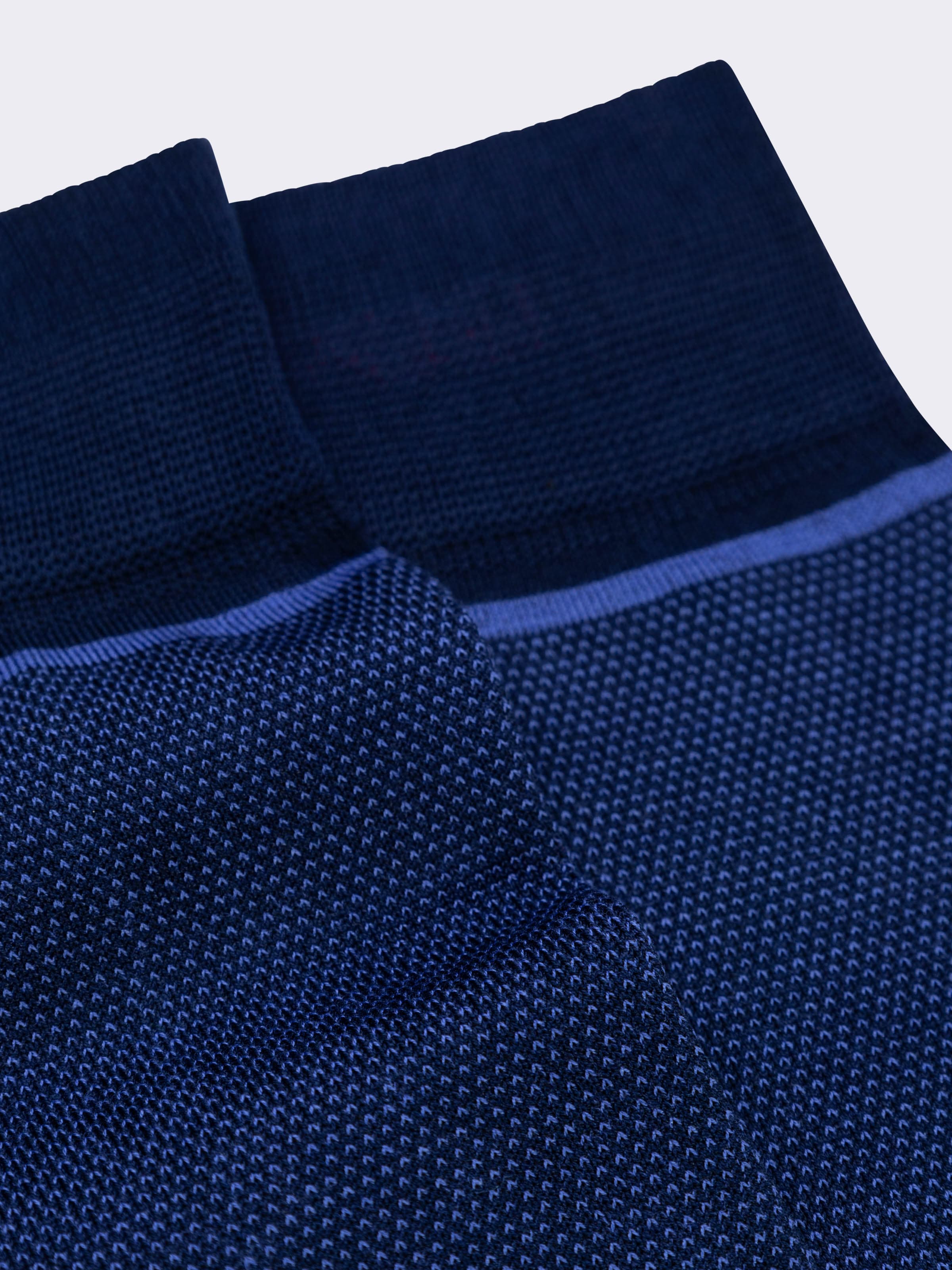 Calze Uomo Eleganti Lunghe in Fresco Cotone Fantasia Oxford - Image 2