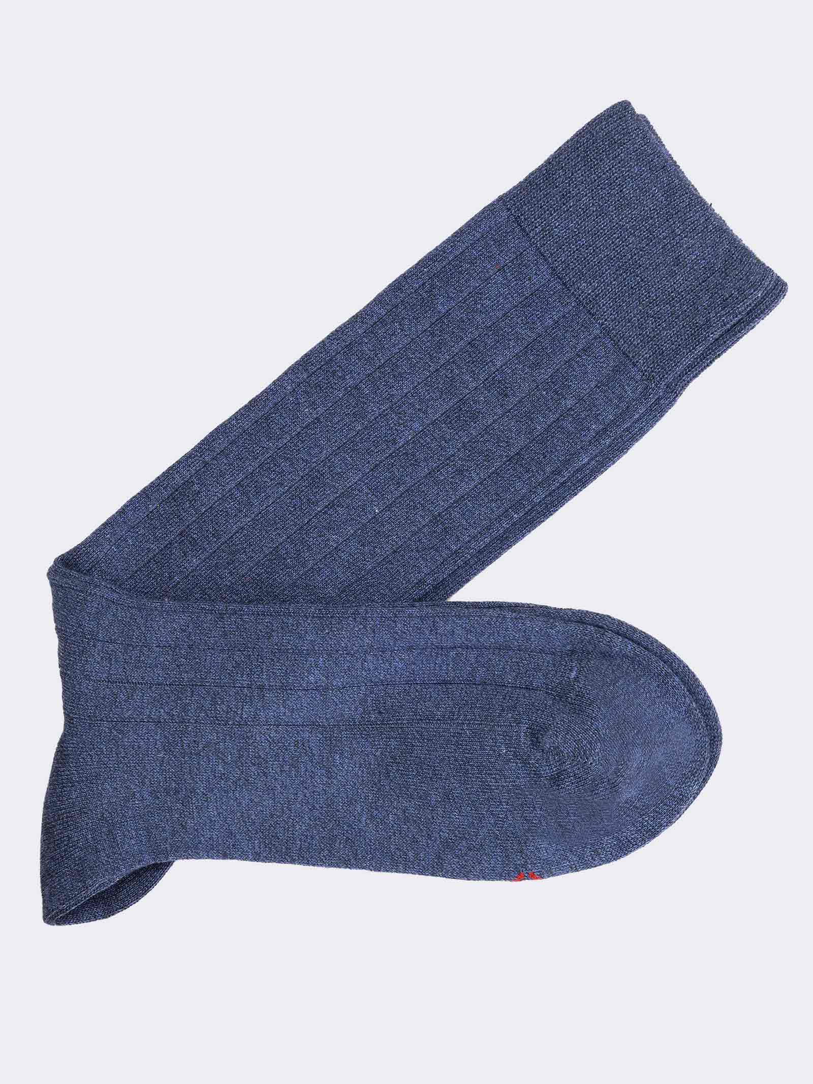 Calze corte da Uomo a coste in fresco Cotone - Made in Italy - Image 1
