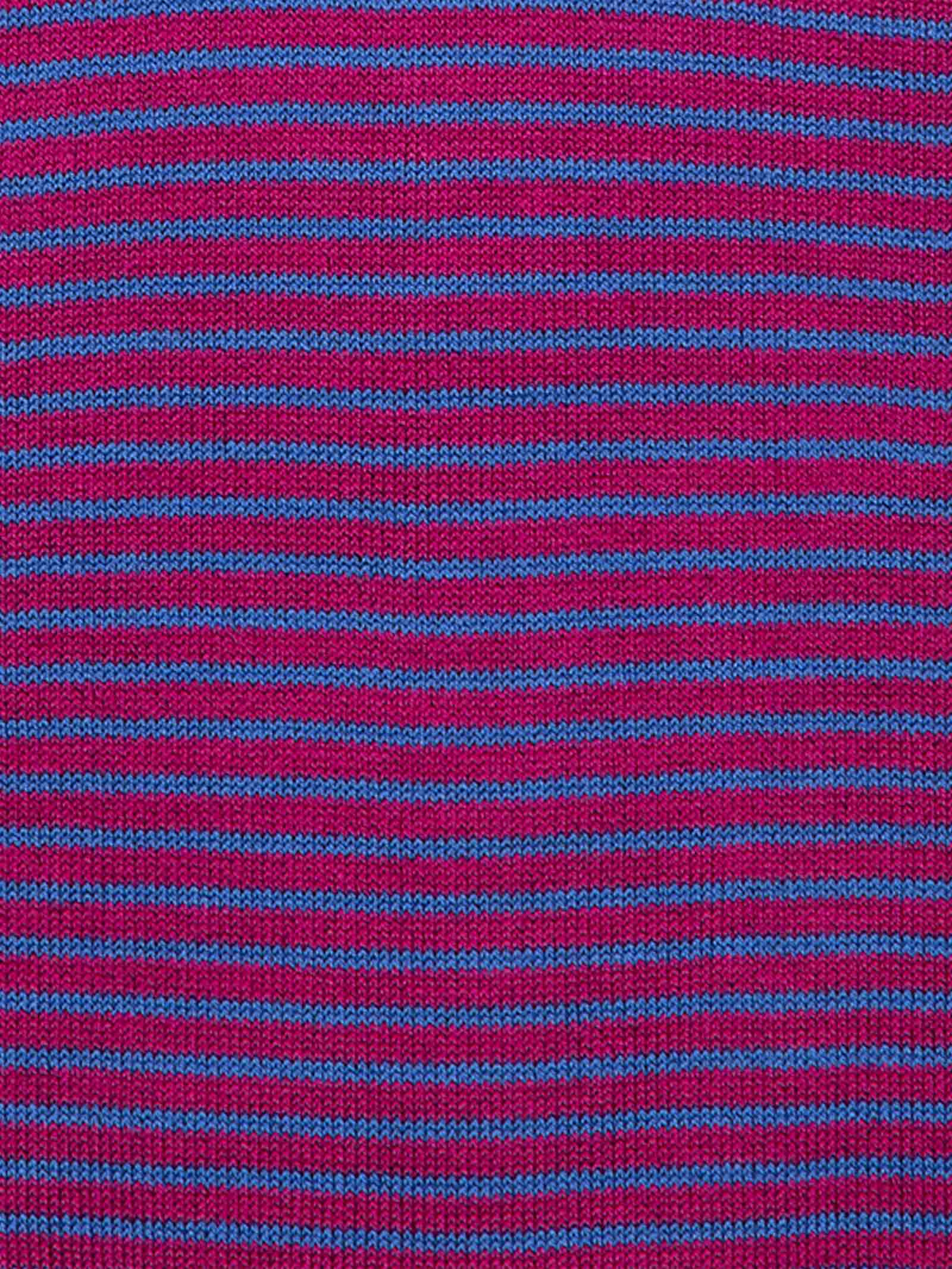 Calze lunghe uomo fantasia a righe in fresco cotone - Made in Italy - Image 2