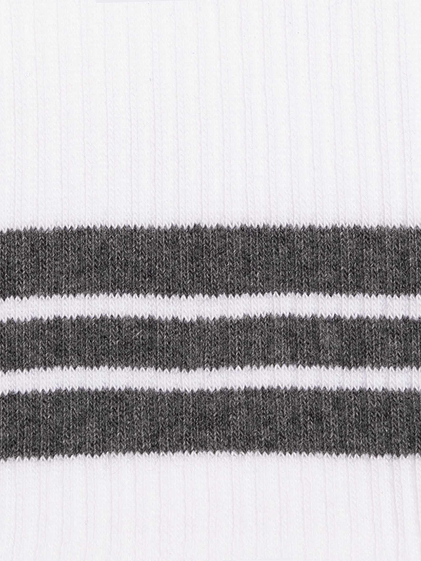 Calze Corte Sportive Uomo con Fantasia righe sul Polsino - Made in Italy - Image 2