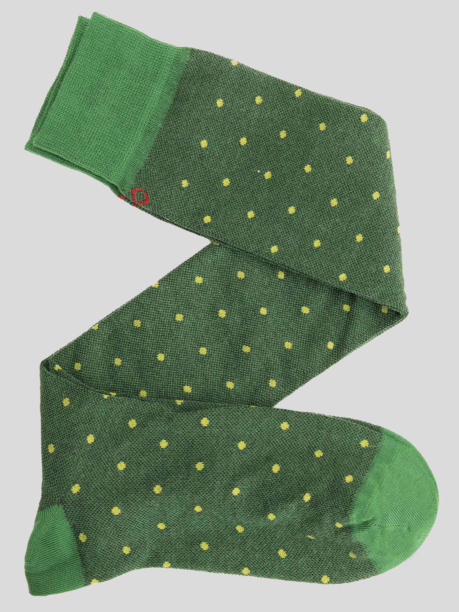 Calze Uomo Lunghe a Pois in Caldo Cotone - Eleganti e Confortevoli - Image 1